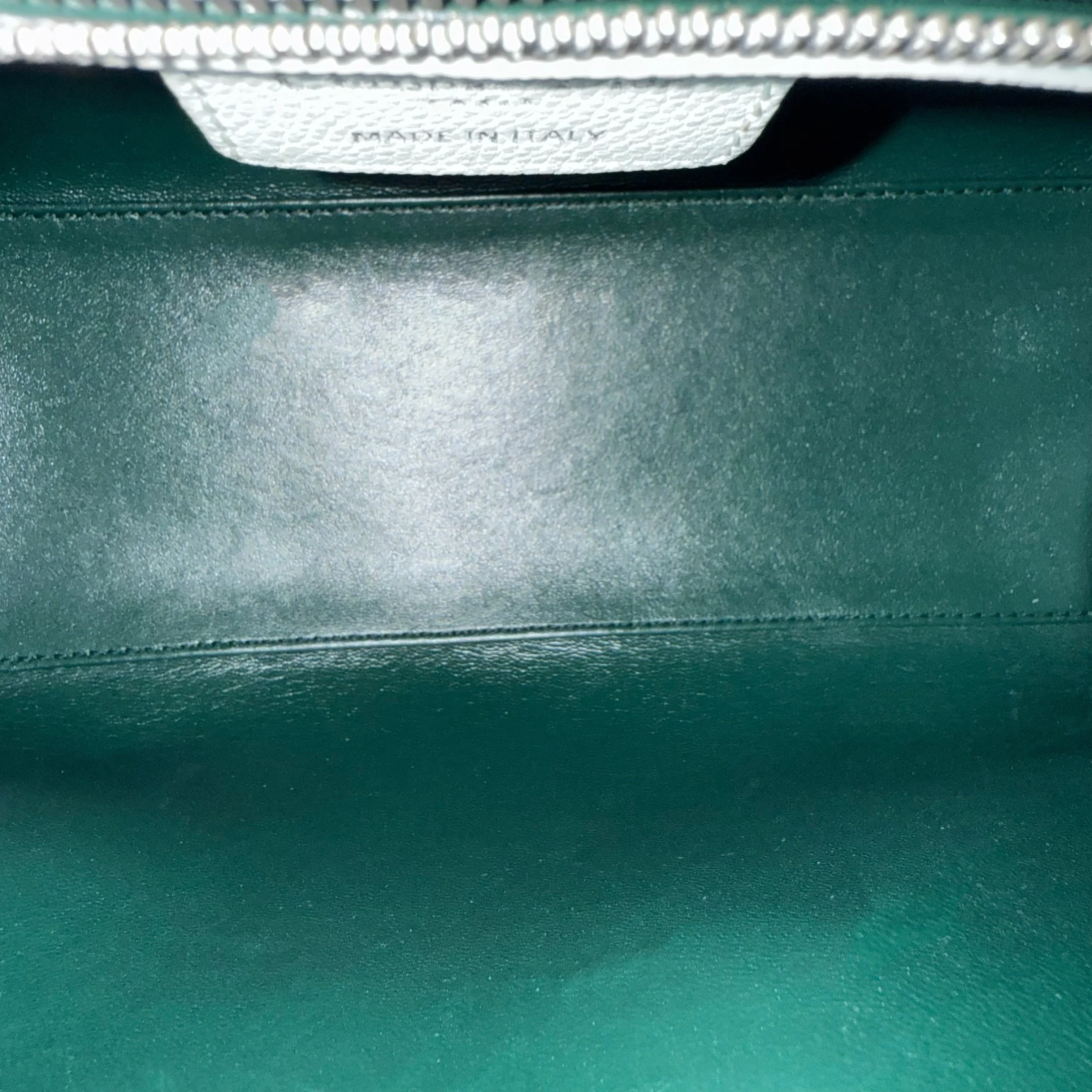 Dior Lady Medium Caviar - Grained Calfskin Cannage Glacier White Ice Blue Silver Hardware NO STRAP