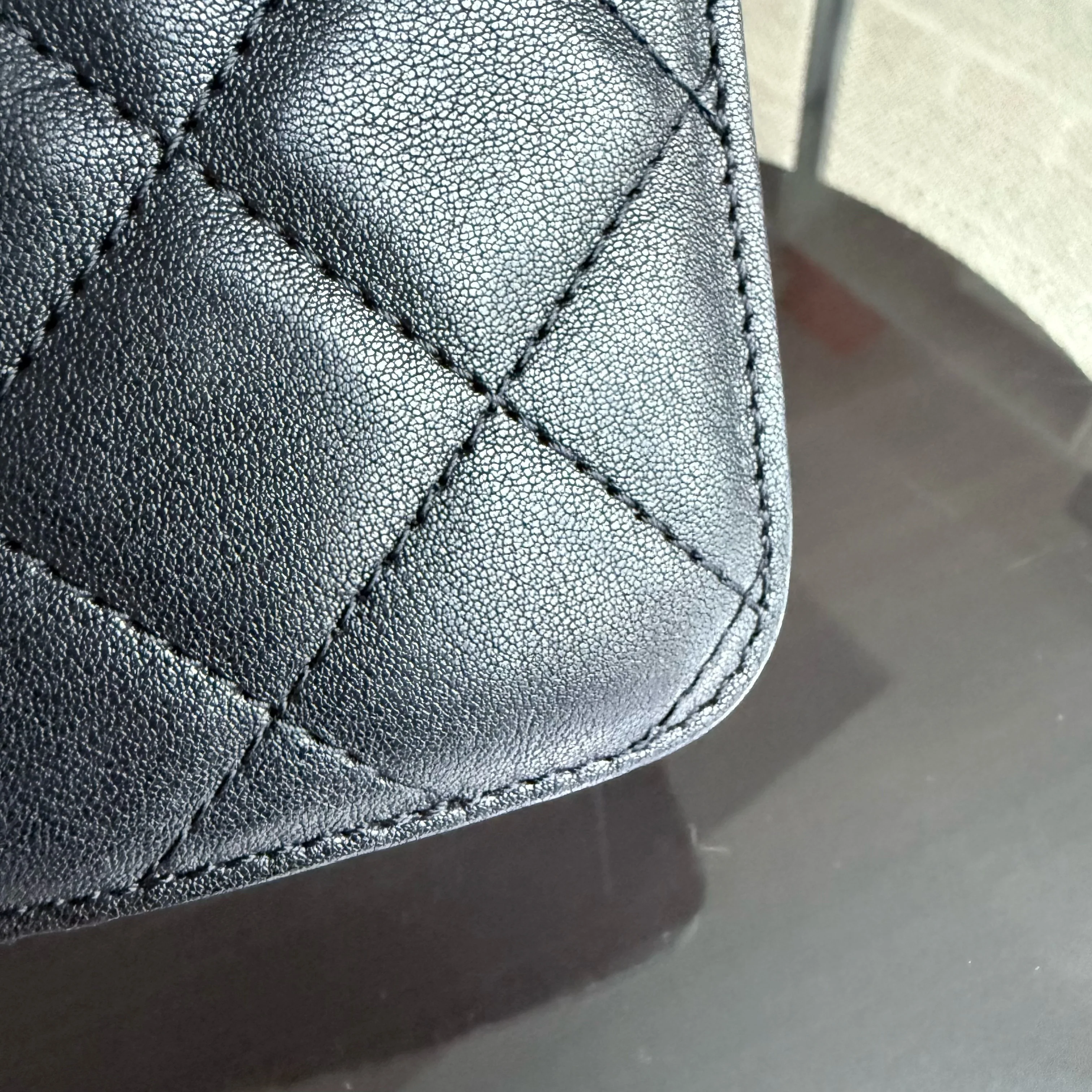 Chanel Medium CC Box Flap - Quilted Calfskin Black Silver Hardware Series 25