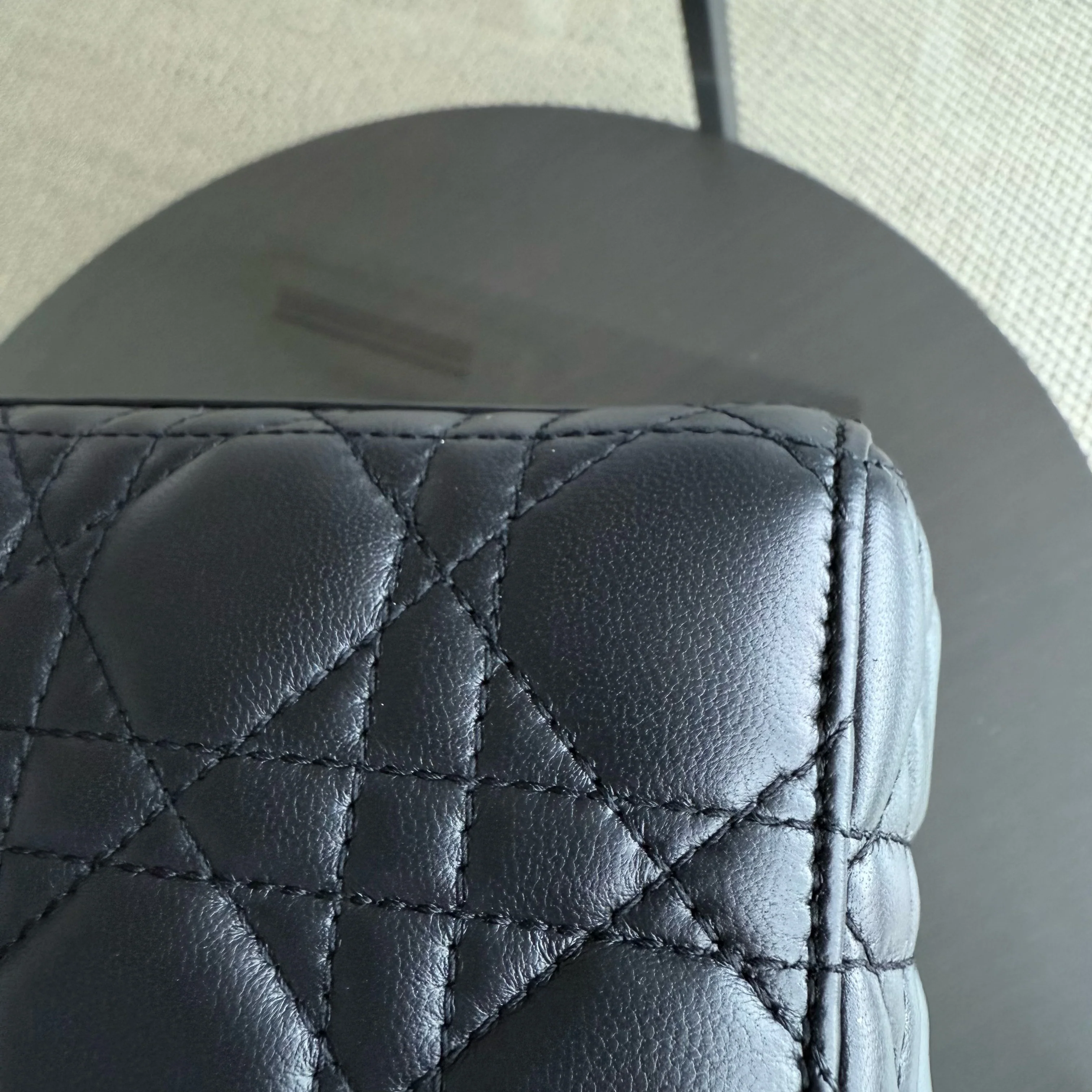 Dior Lady Small - Cannage Lambskin Black Gold Hardware