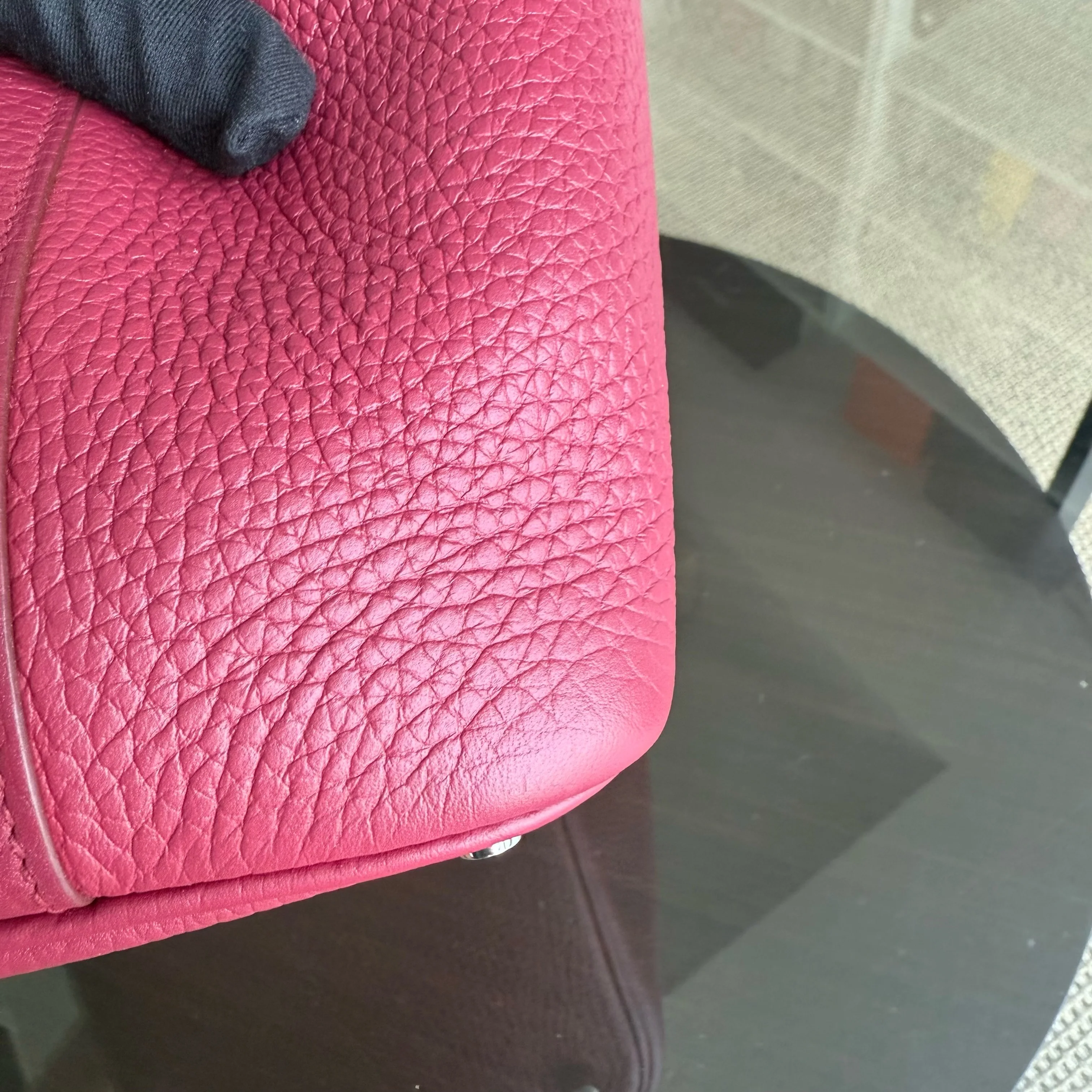 Hermes Picotin 18 - TC Clemence Leather Burgundy Silver Hardware