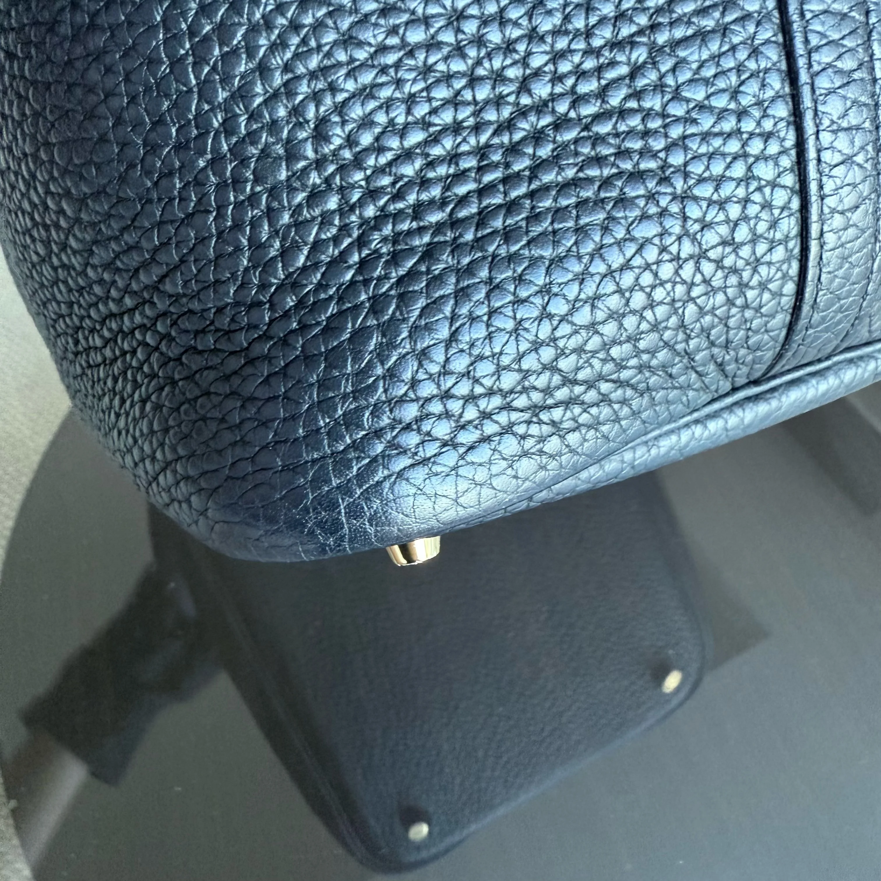 Hermes Picotin 22 - Noir Clemence Golden Hardware