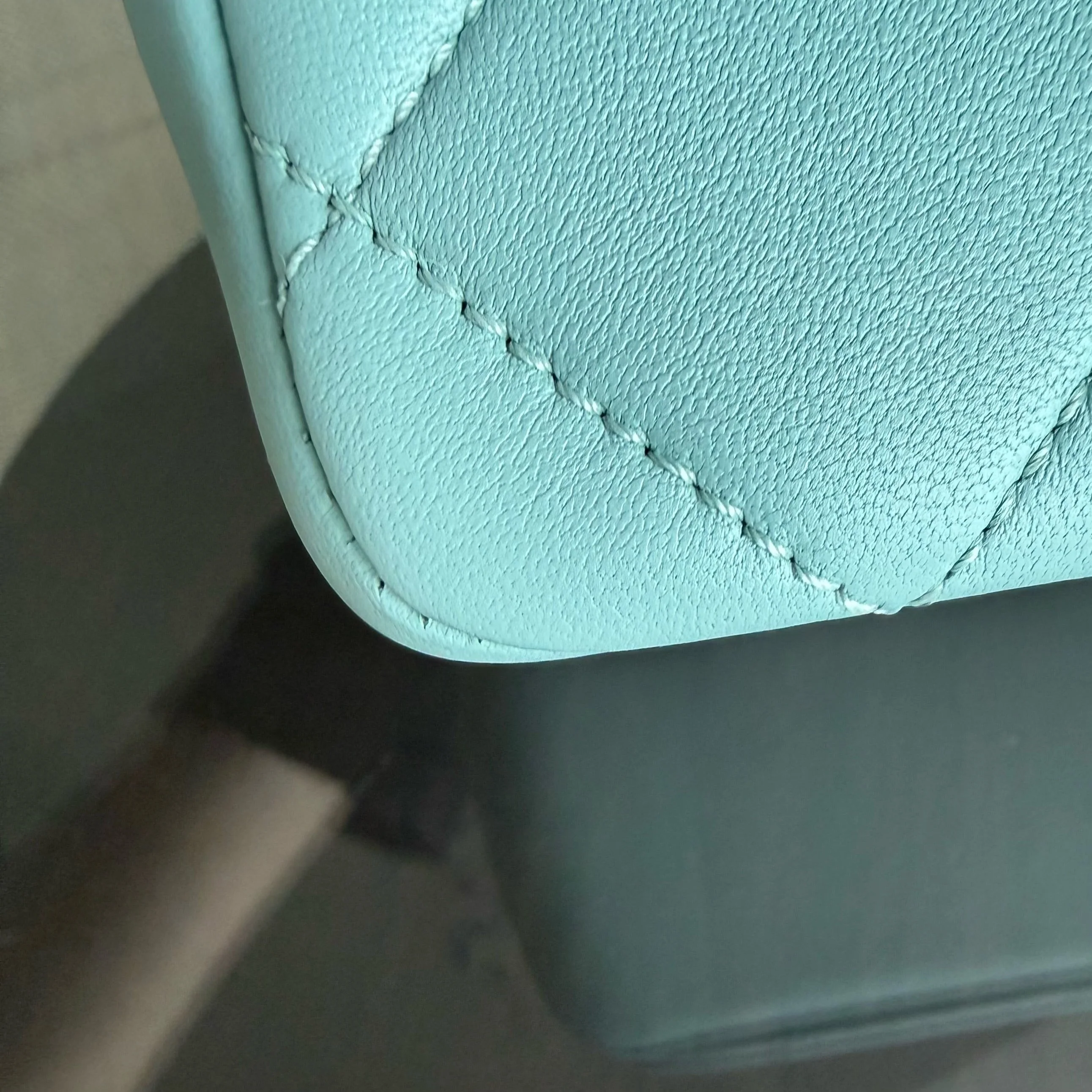 Chanel 2020 Elegant Resin Chain Seasonal Flap - Quilted Lambskin Tiffany Blue GHW No 29