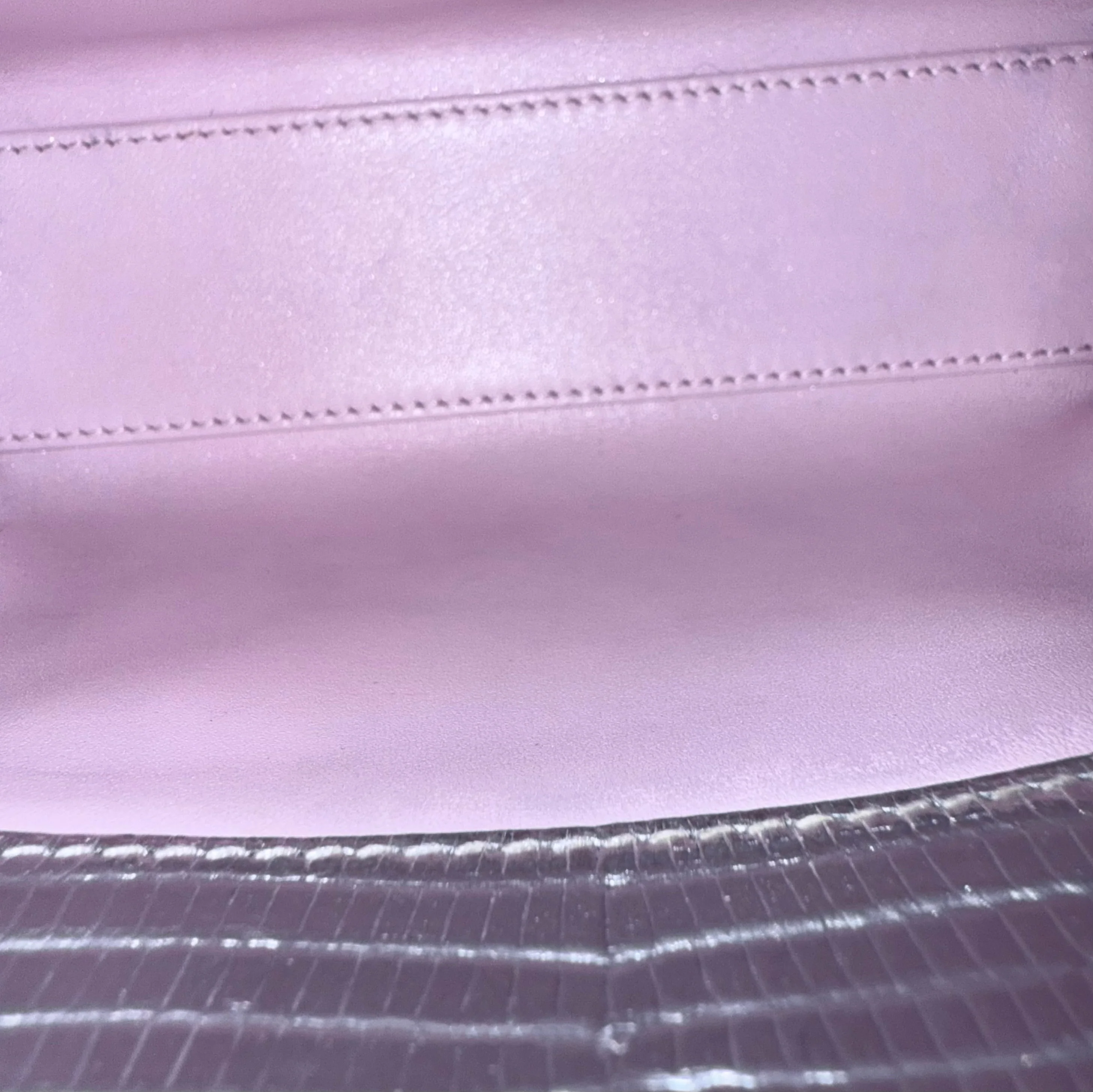 Dior Lady Mini - Exotic Lizard Gray Silver Hardware