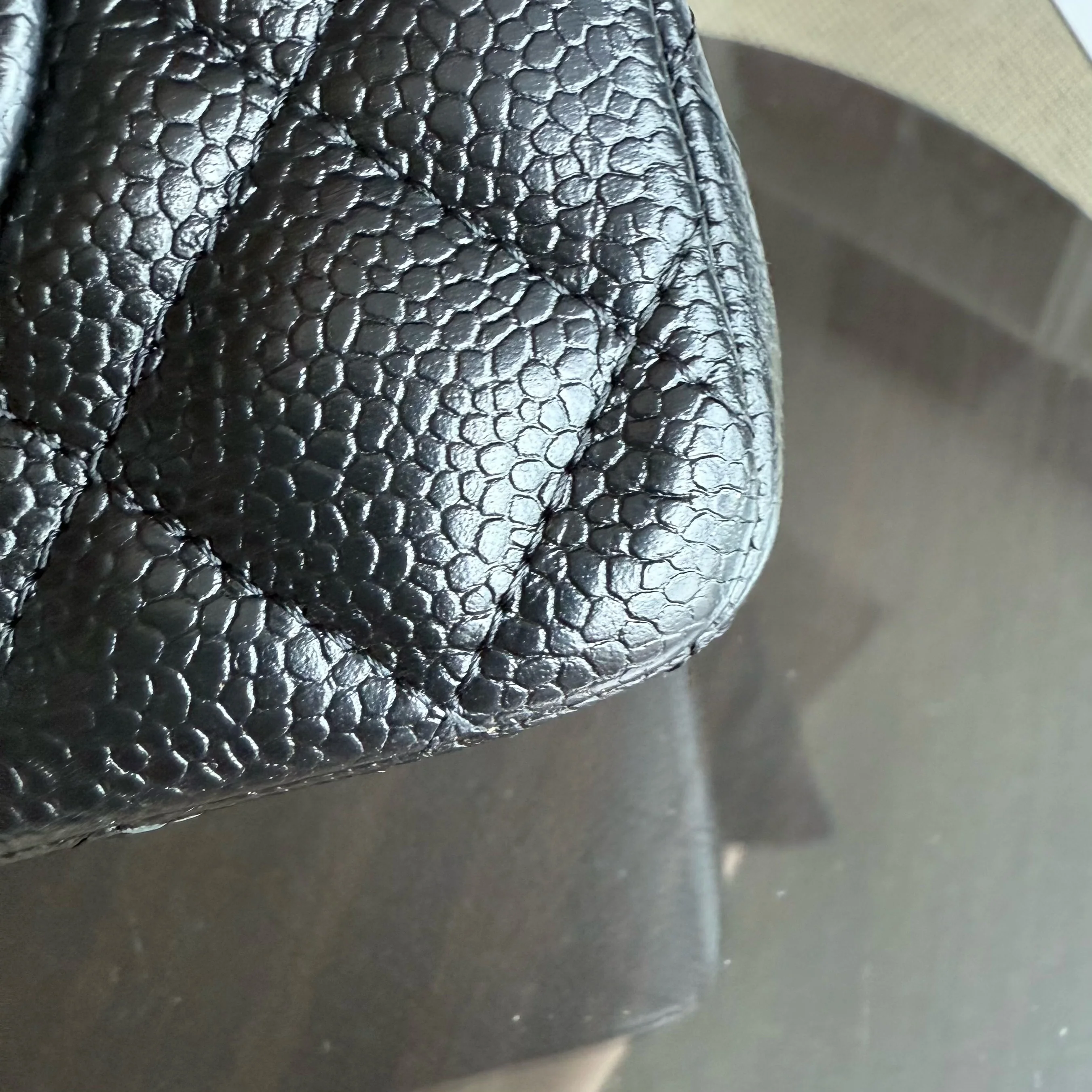 Chanel Classic Flap Small - Caviar 23CM Quilted Black Silver Hardware Series 31