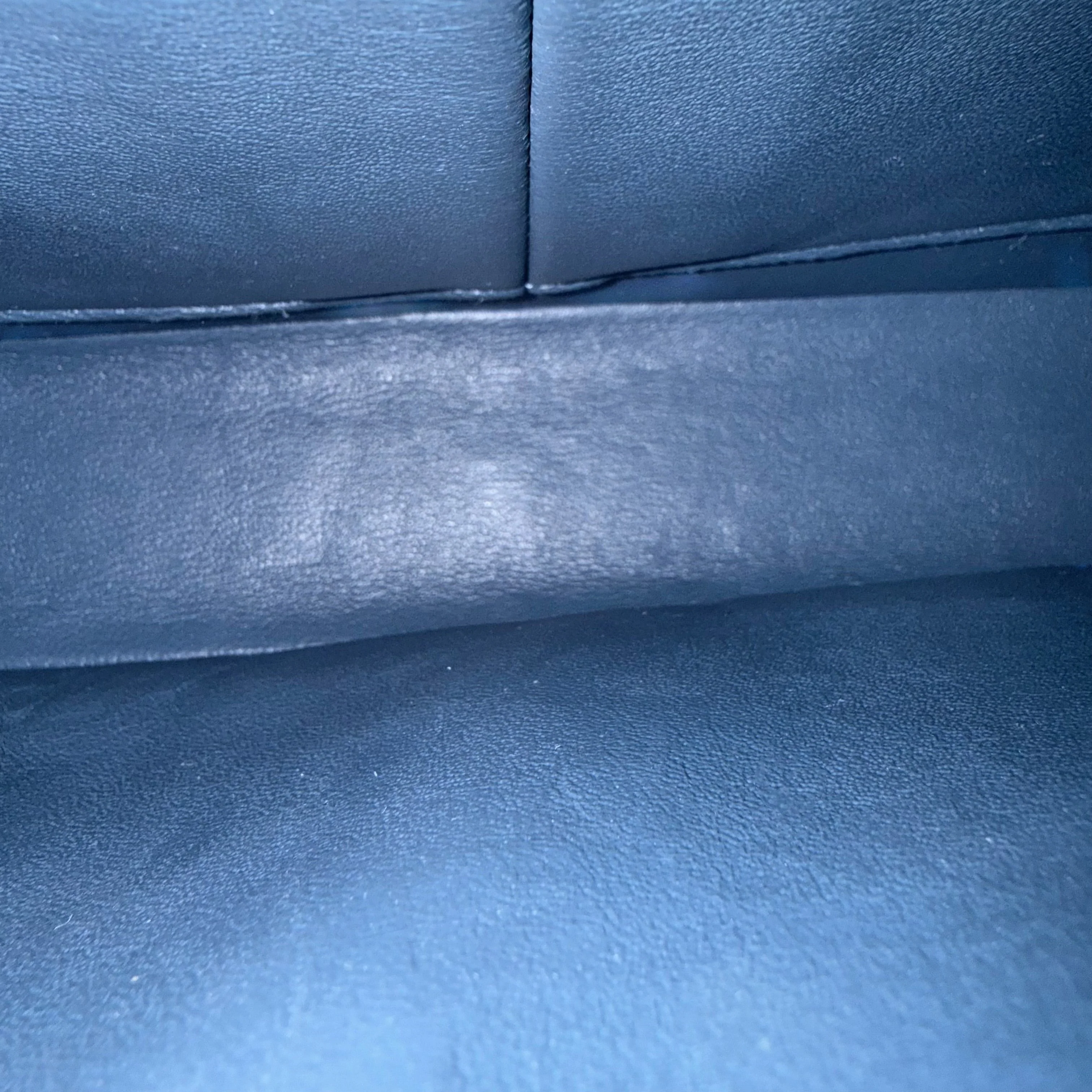 Chanel Classic Flap Medium - 25CM Quilted Lambskin Blue Silver Hardware Series 17