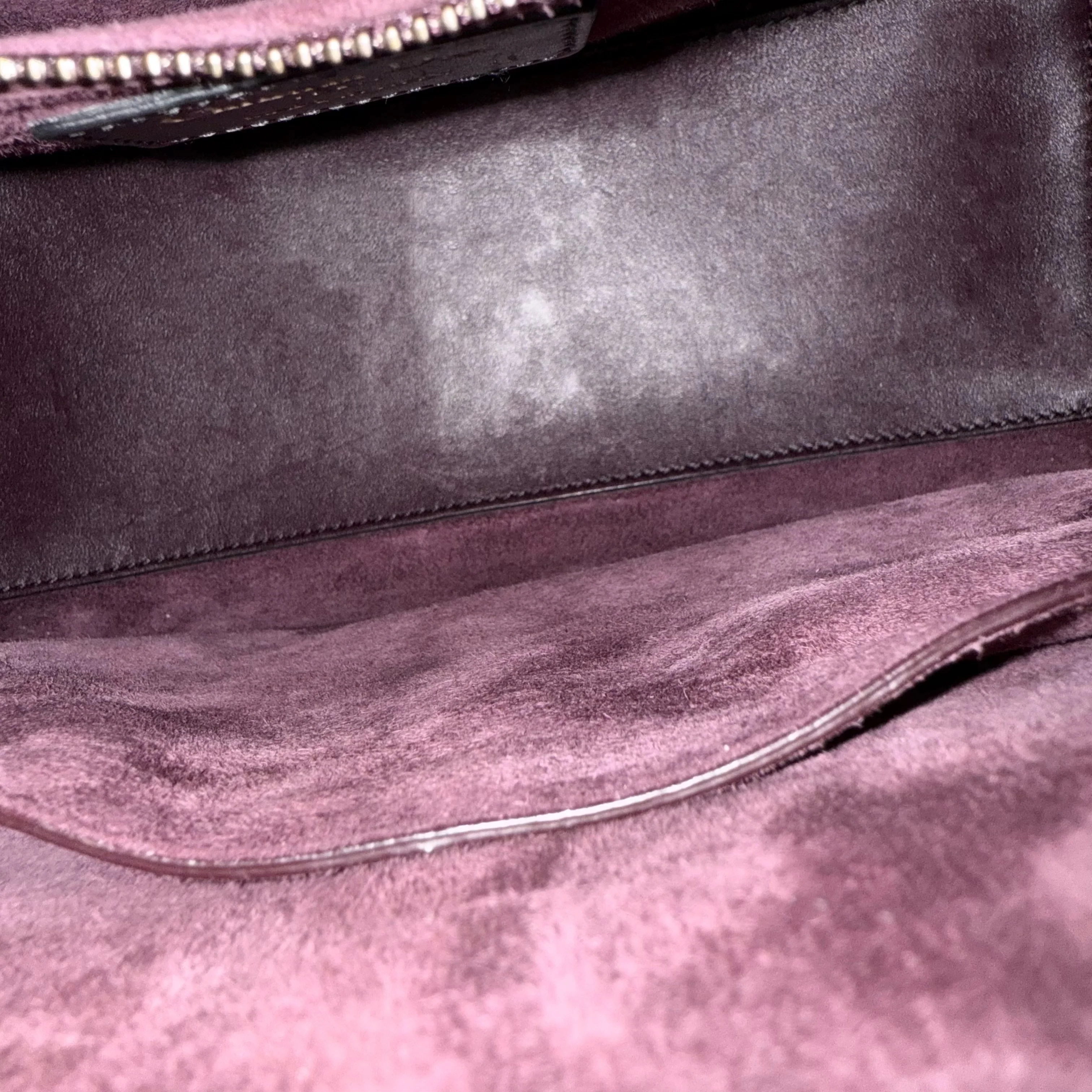 Dior Lady Medium Flap - Studded Cannage Calfskin Burgundy Red Gold Hardware