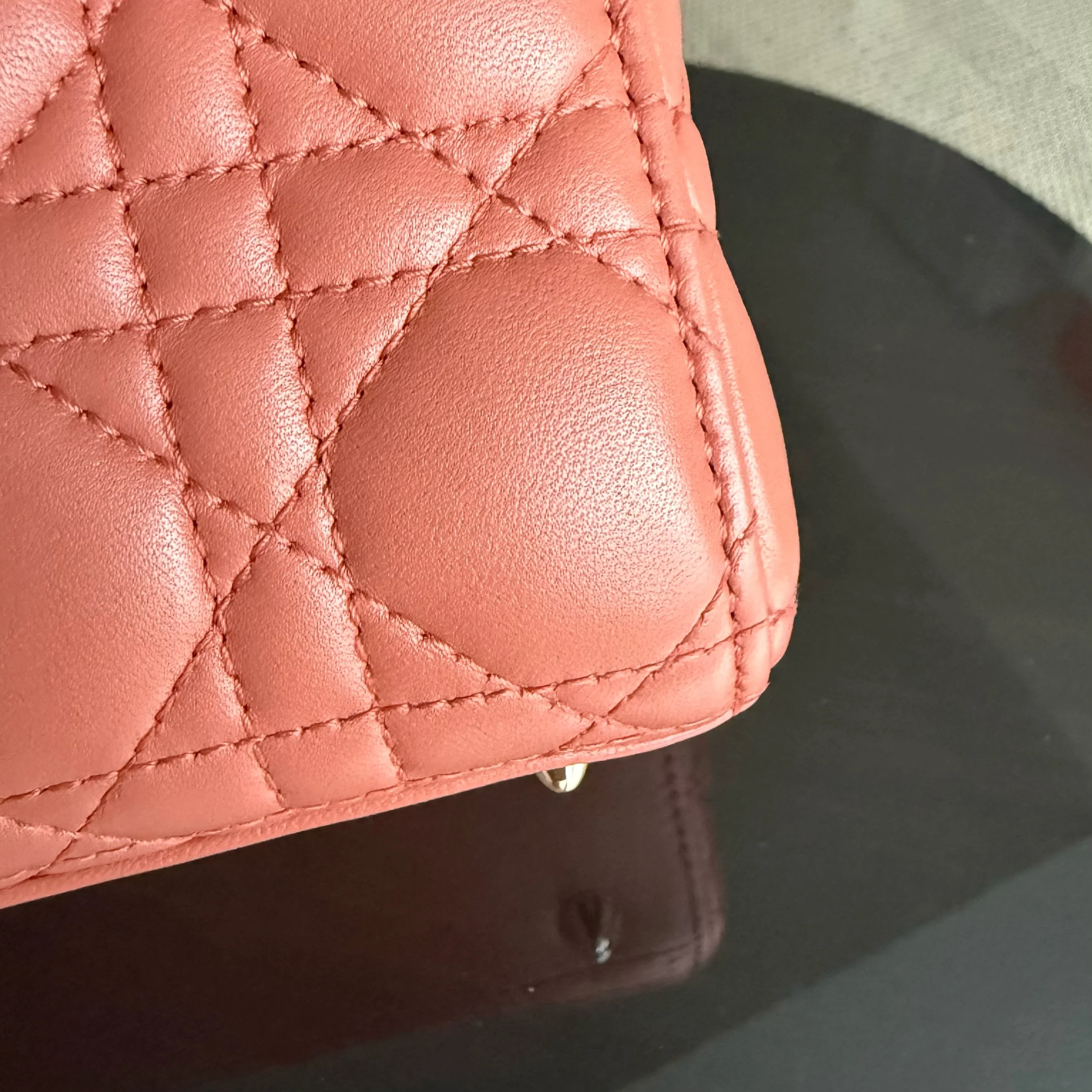 Dior Lady Small ABC Flap - Cannage Lambskin Caramel Gold Hardware MyABC