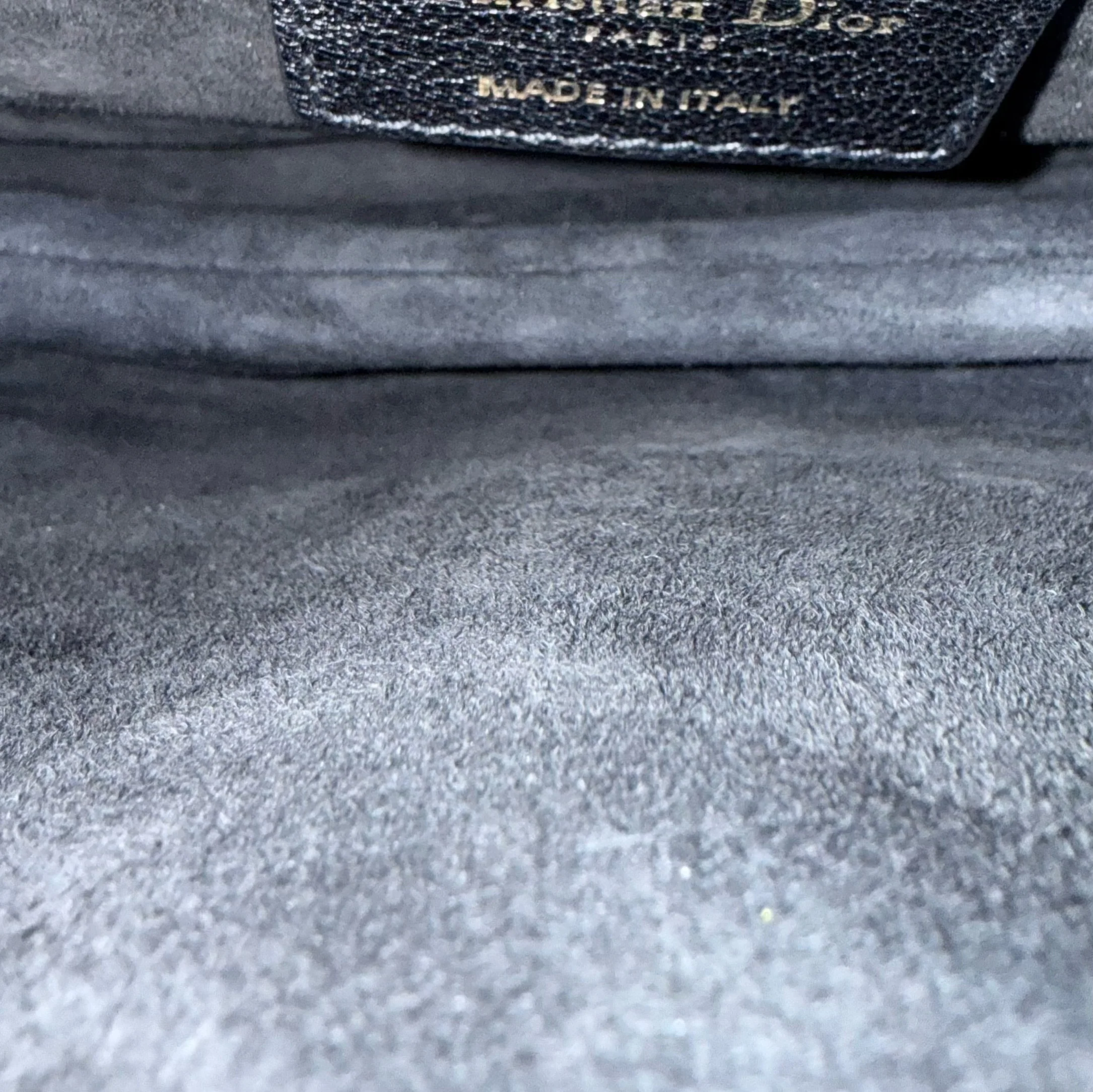 Dior Saddle Medium - 25CM Calfskin Black Gold Hardware