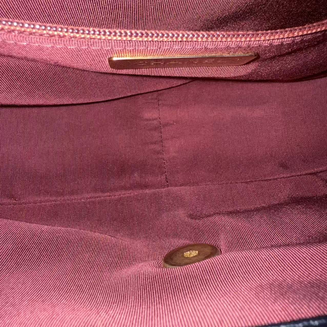 Chanel 19 Bag Medium - C19 Quilted Goatskin Black Two-Tone Gold Hardware Series 28