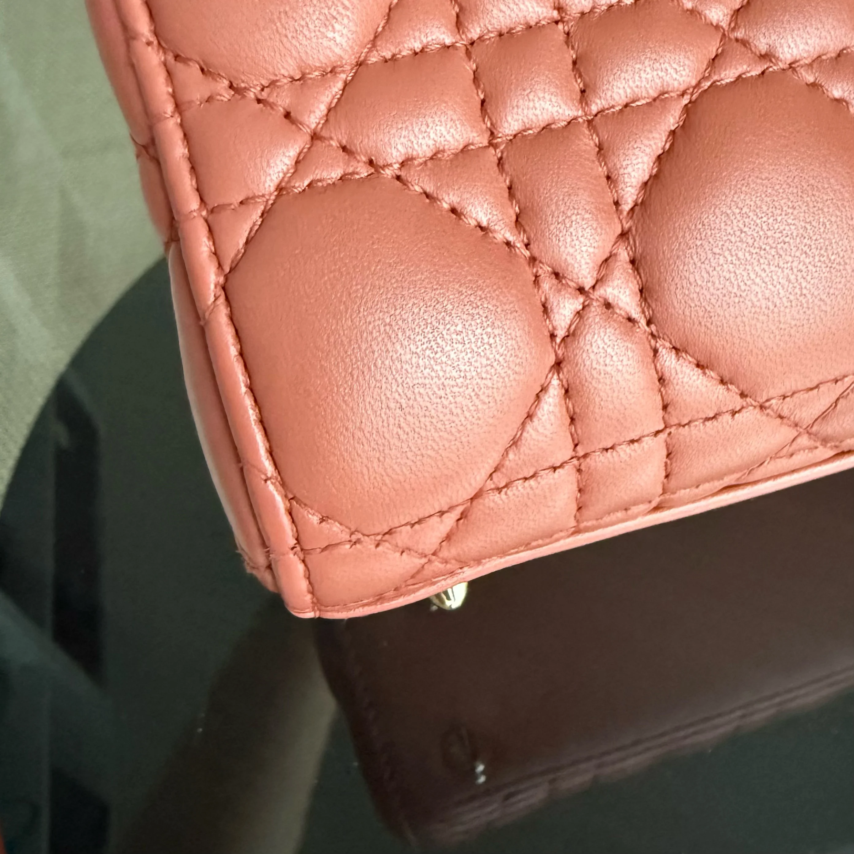 Dior Lady Small ABC Flap - Cannage Lambskin Caramel Gold Hardware MyABC