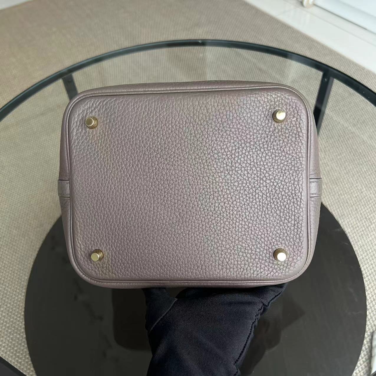 Hermes Picotin 22 - Etoupe Clemence Golden Hardware