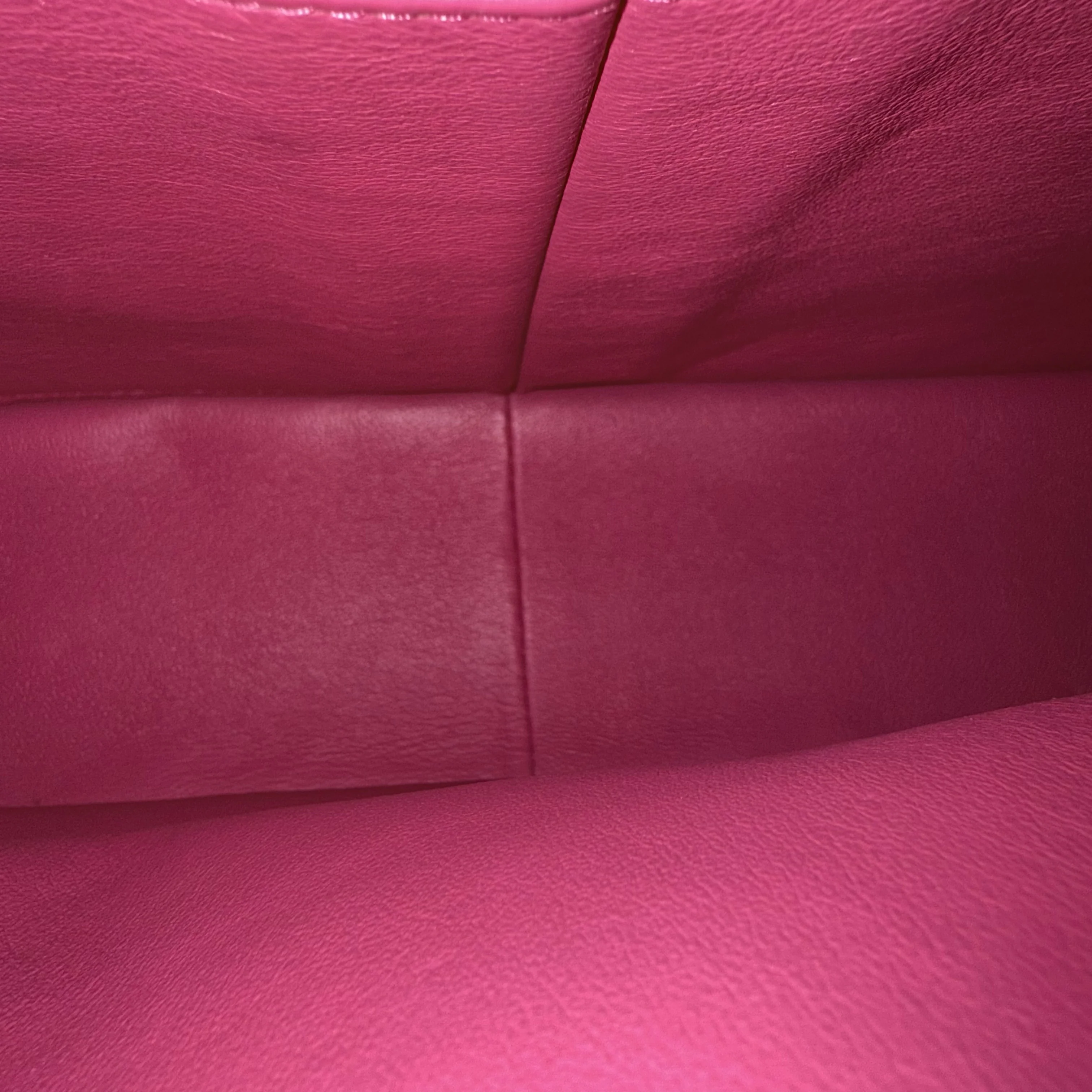 Chanel Classic Flap Maxi - Double Flap 33CM Quilted Lambskin Hot Pink Silver Hardware Series 19