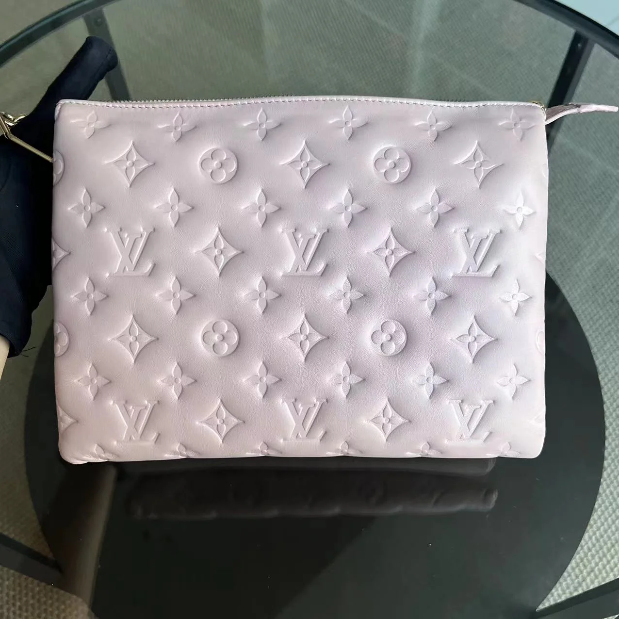 Louis Vuitton Coussin PM Puffy Lambskin Light Purple Golden Hardware