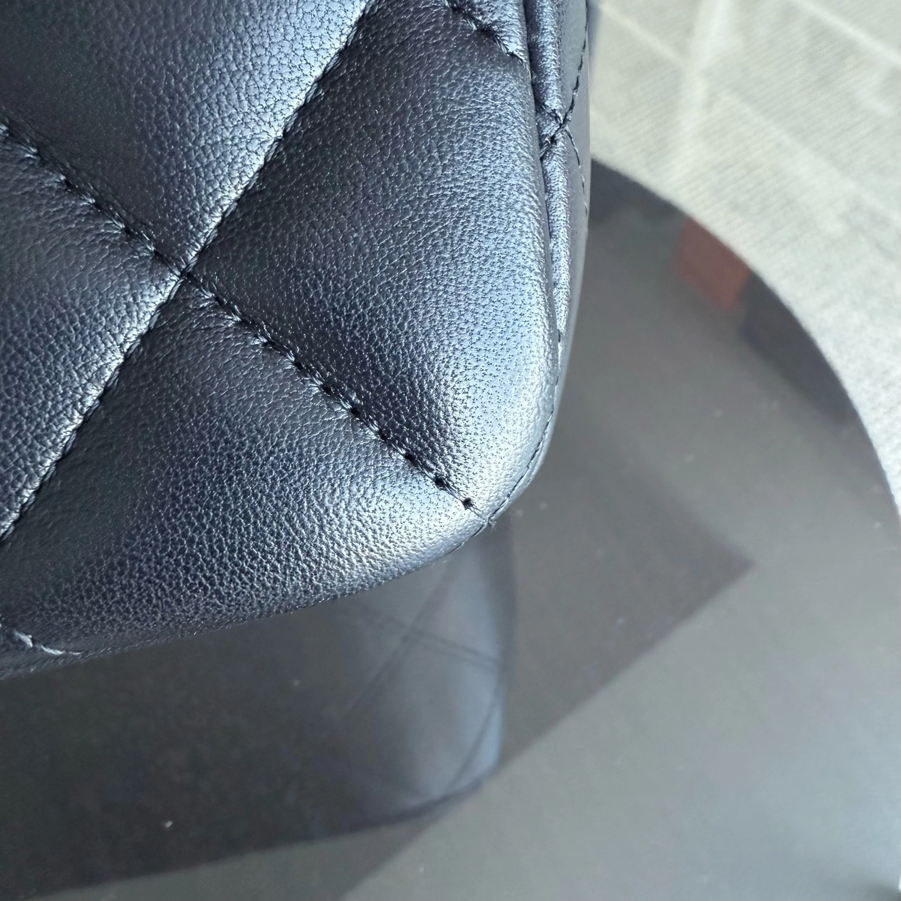 Chanel Classic Flap Jumbo - 30CM Single Flap Quilted Lambskin Black Gold Hardware Series 13