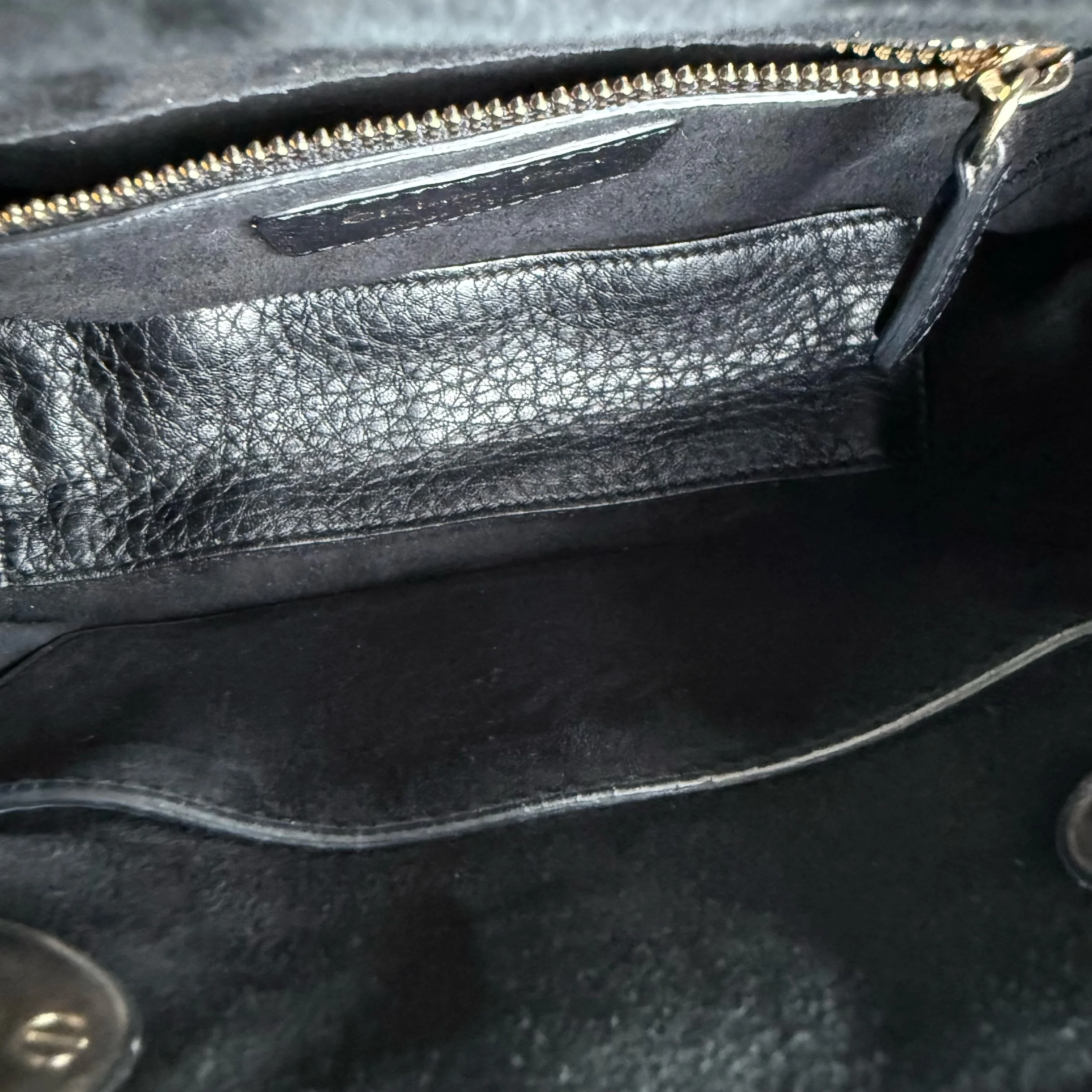 Dior Lady Mini - Cannage Grained Calfskin Black Gold Hardware