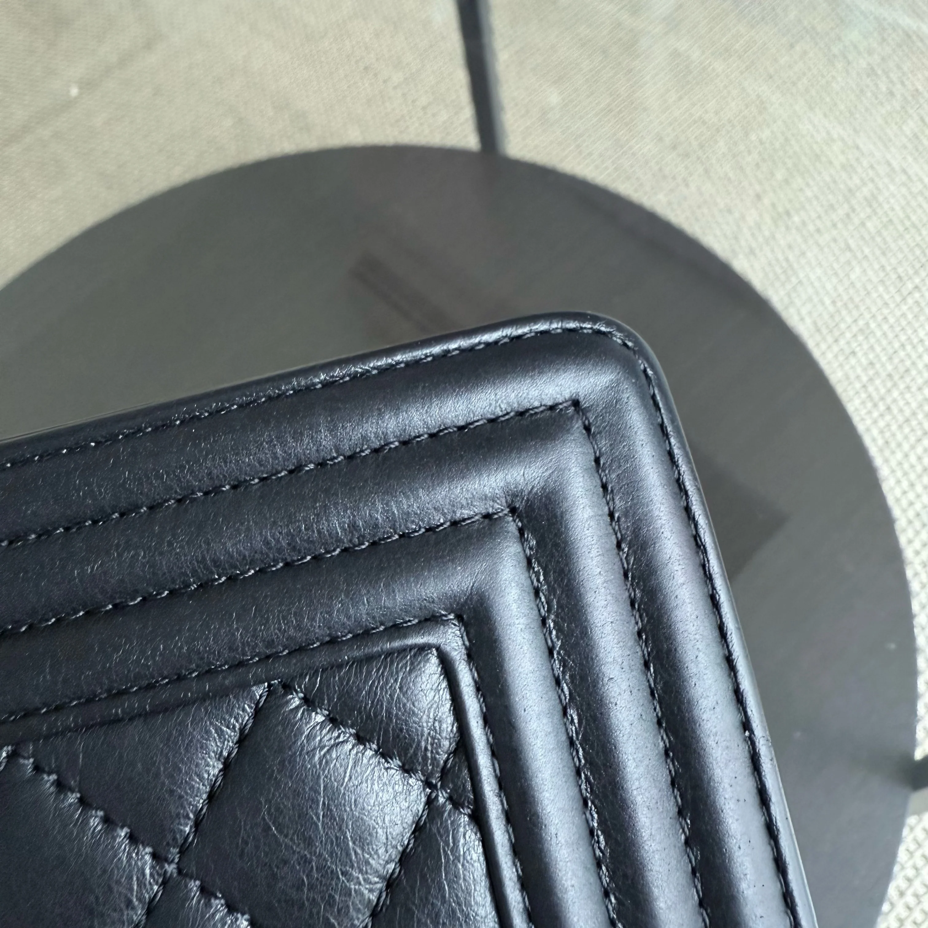 Chanel Boy Medium - 25CM Quilted Calfskin Black Ruthenium Silver Hardware