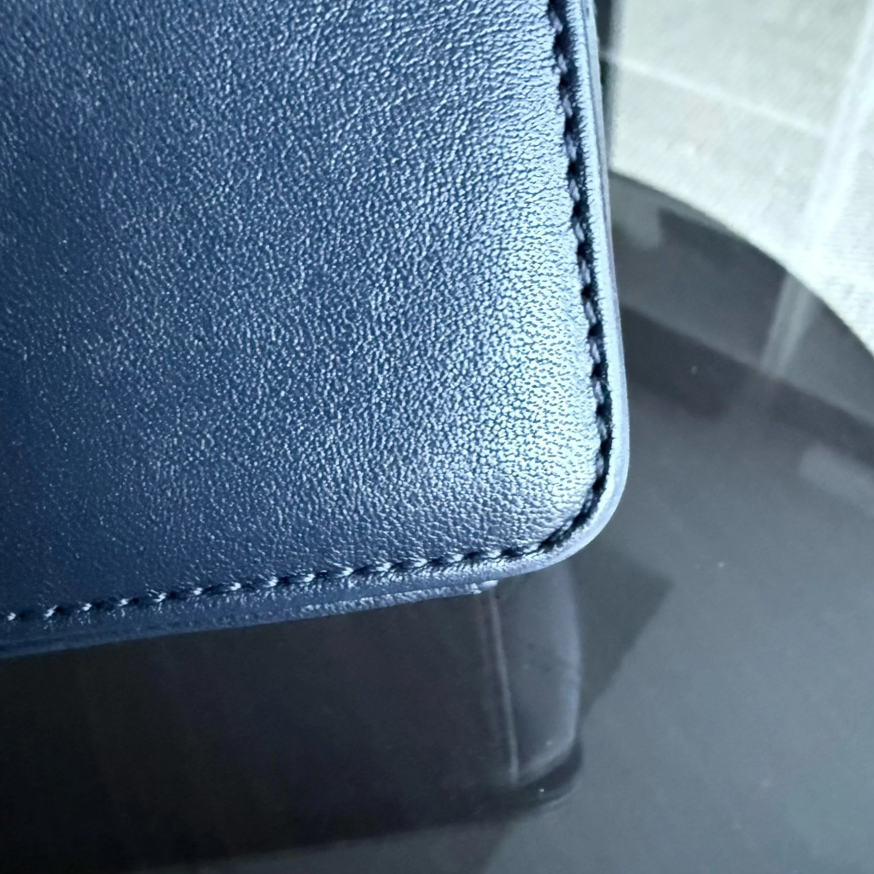 Chanel Mademoiselle Seasonal Flap - Cannage Calfskin Blue Gold Hardware Series 21