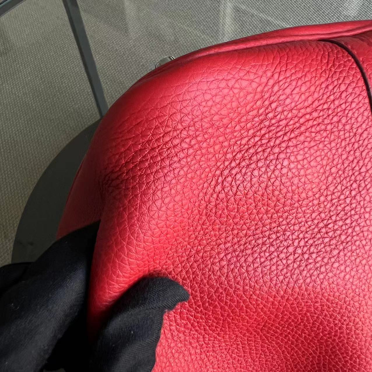 Hermes Picotin 22 - Clemence Red Silver Hardware