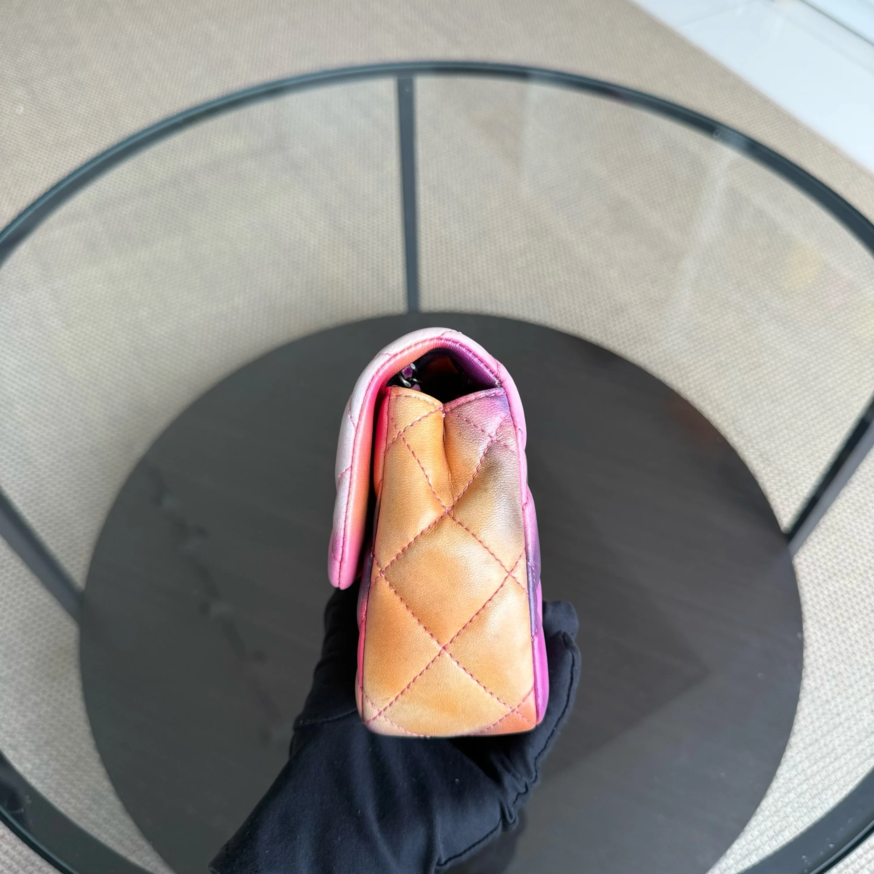 Chanel Classic Flap Small - Flower Power Quilted Lambskin Limited Edition Black Hardware Series 21