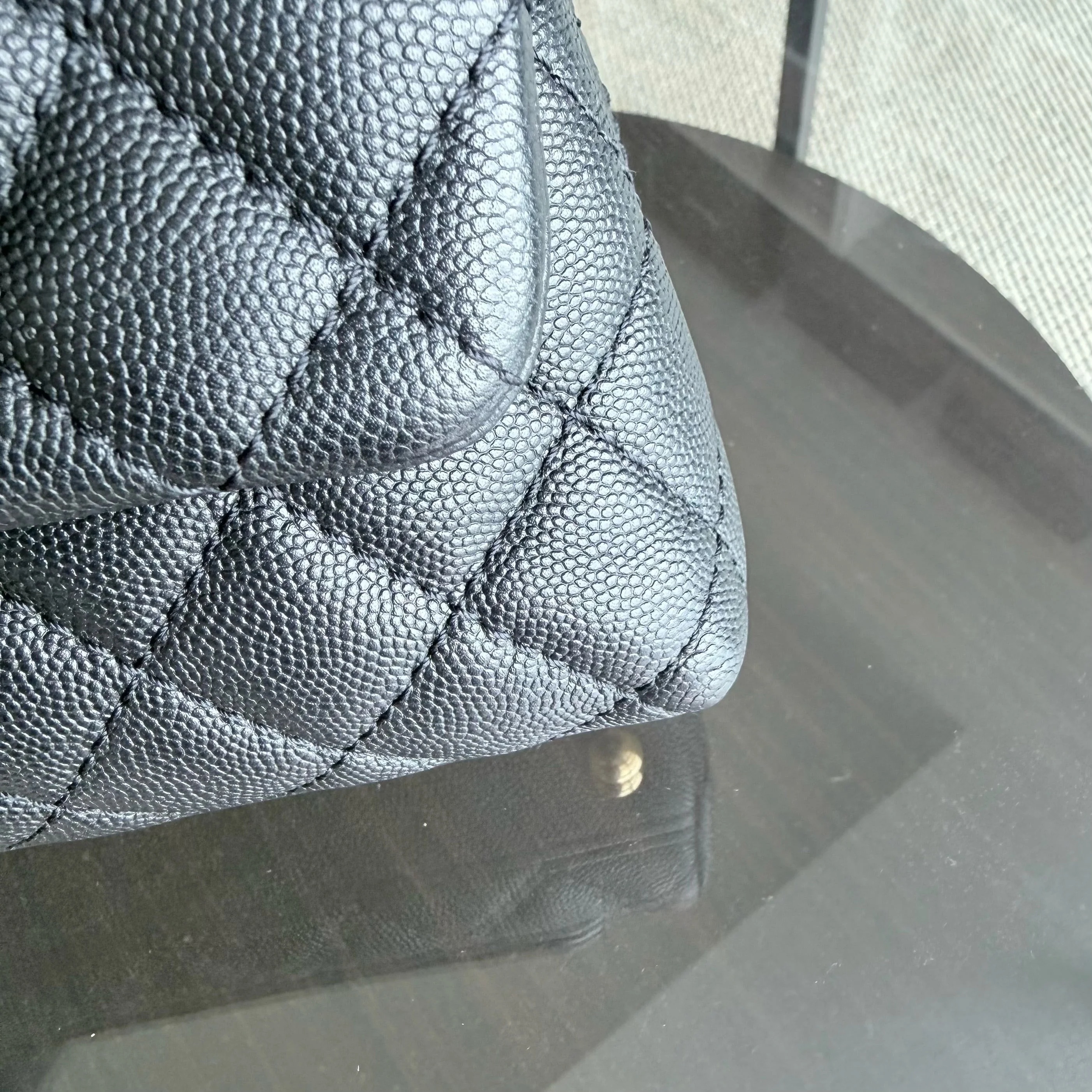 Chanel Coco Handle Small - Caviar Quilted Black Gold Hardware Series 24