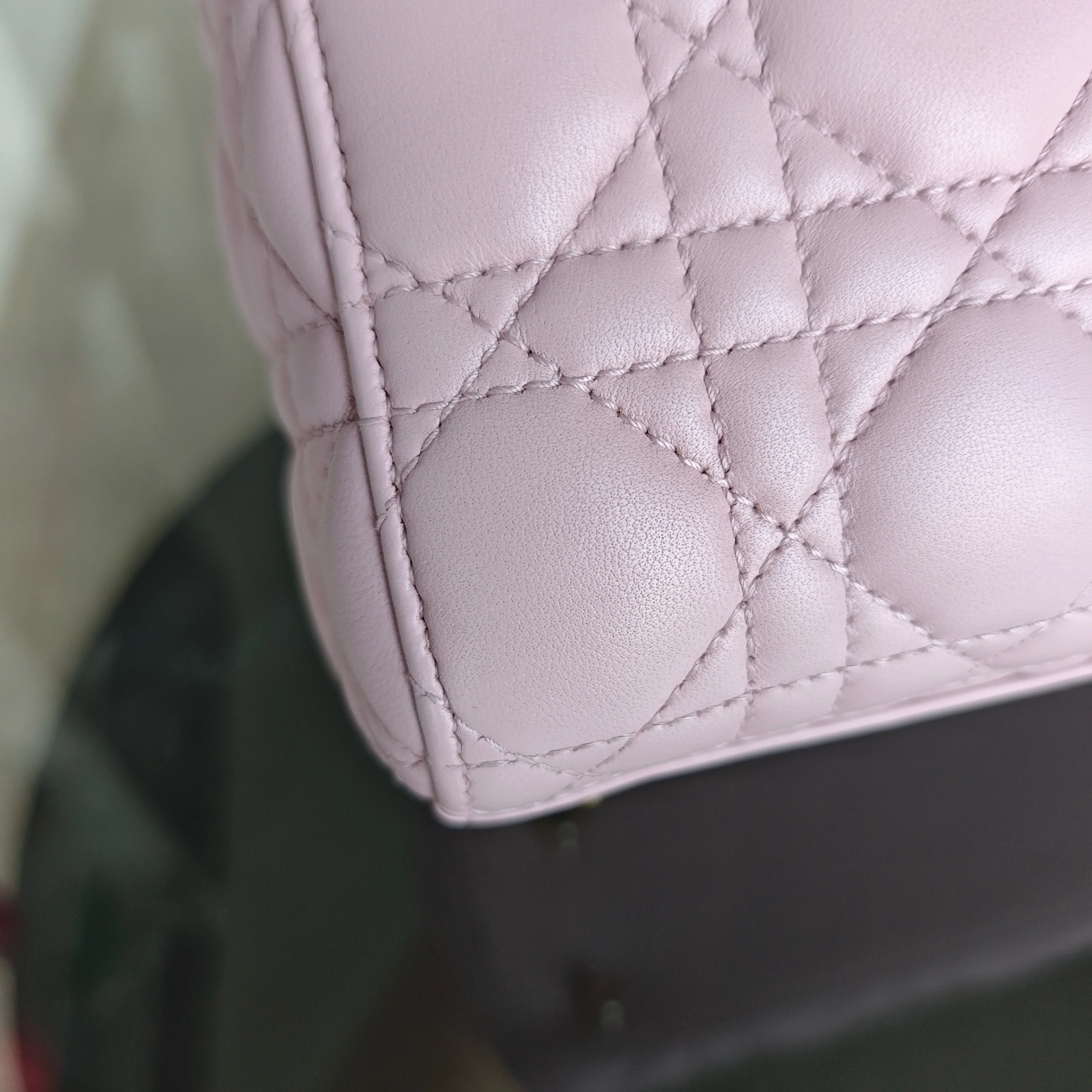 Dior Lady Small - Cannage Lambskin Pink Gold Hardware