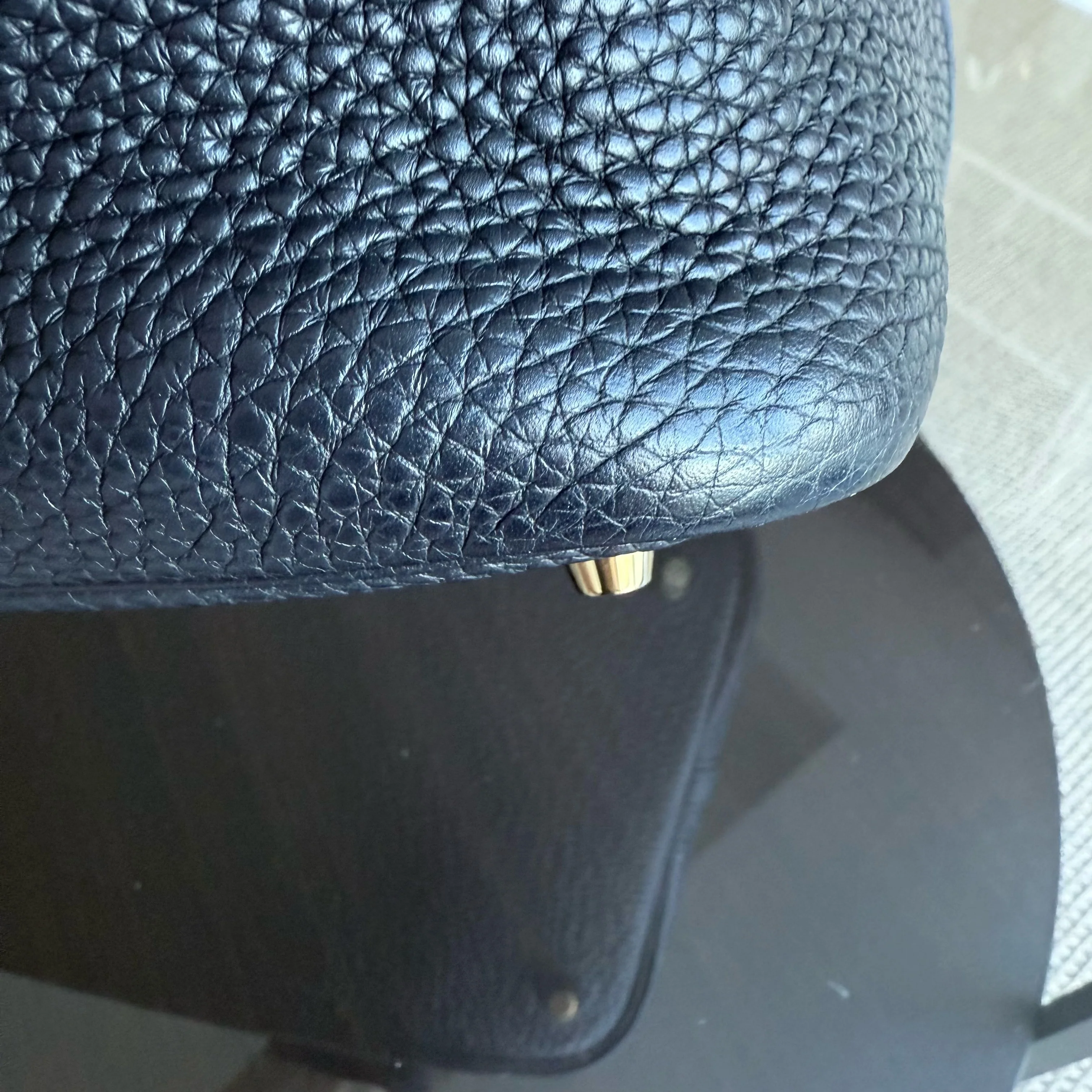 Hermes Picotin 22 - Noir Clemence Golden Hardware