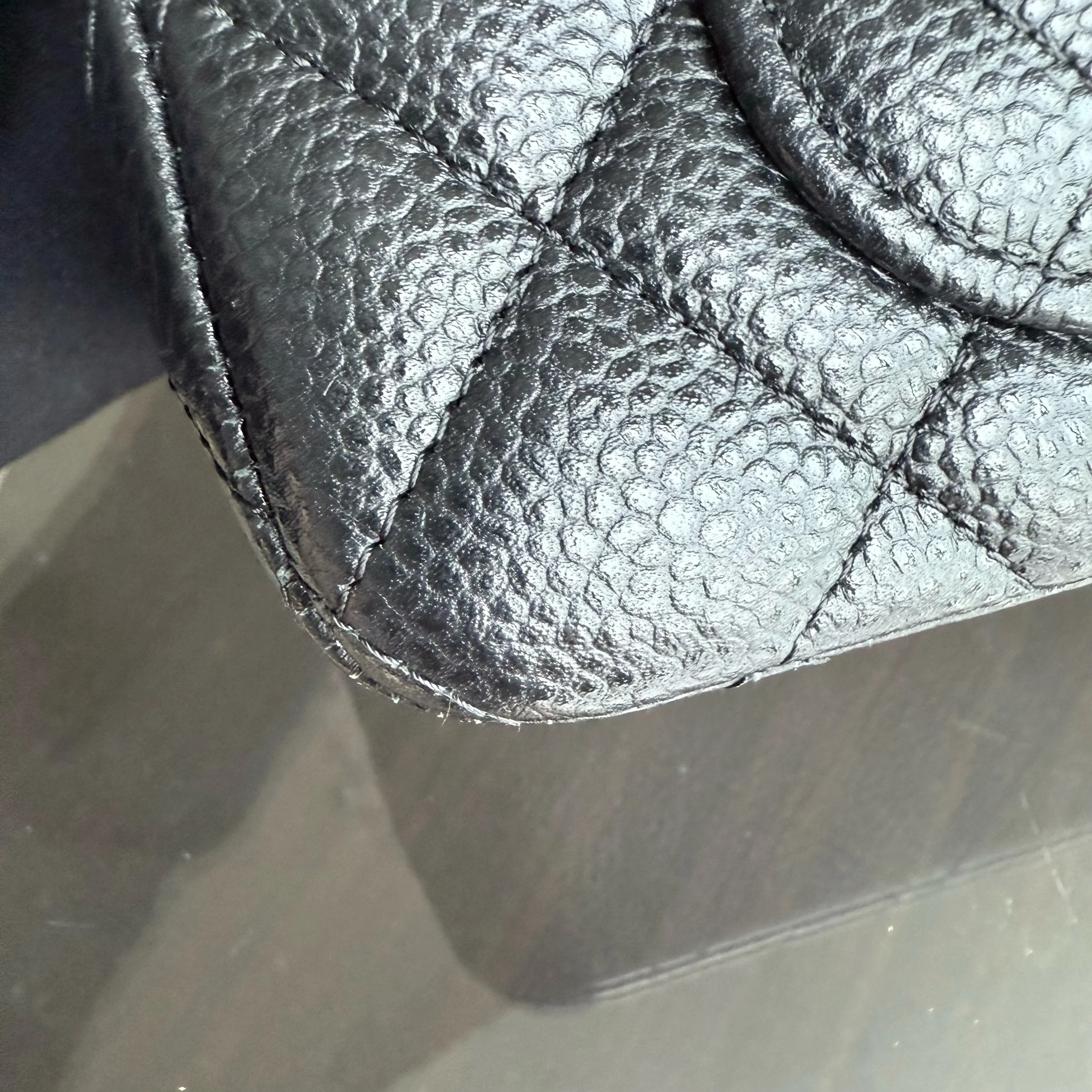 Chanel Caviar Mini Rectangle Classic Flap - 20CM Quilted Black Golden Hardware Series 25