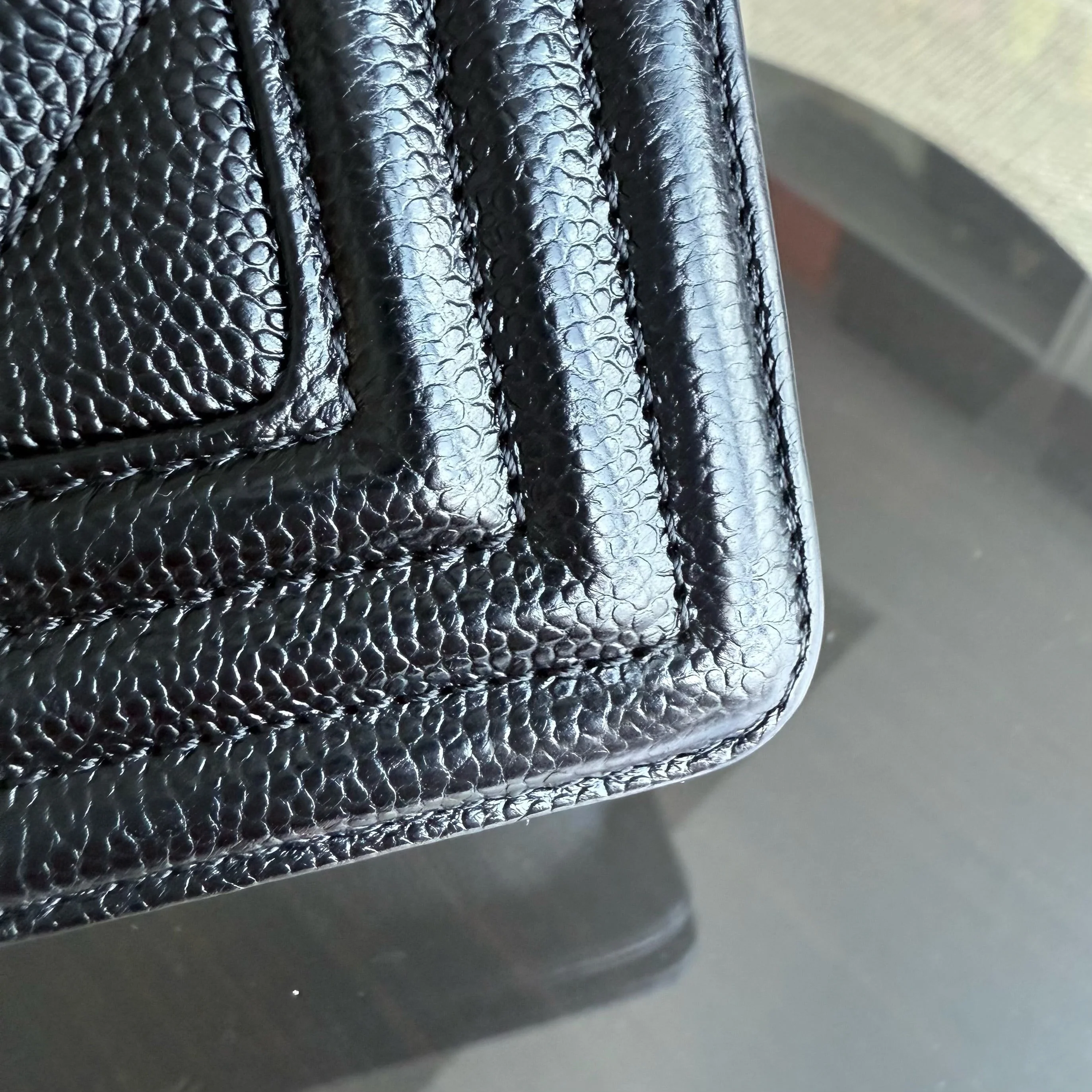 Chanel Boy Small - Caviar 20CM Chevron Black Gold Hardware Series 24