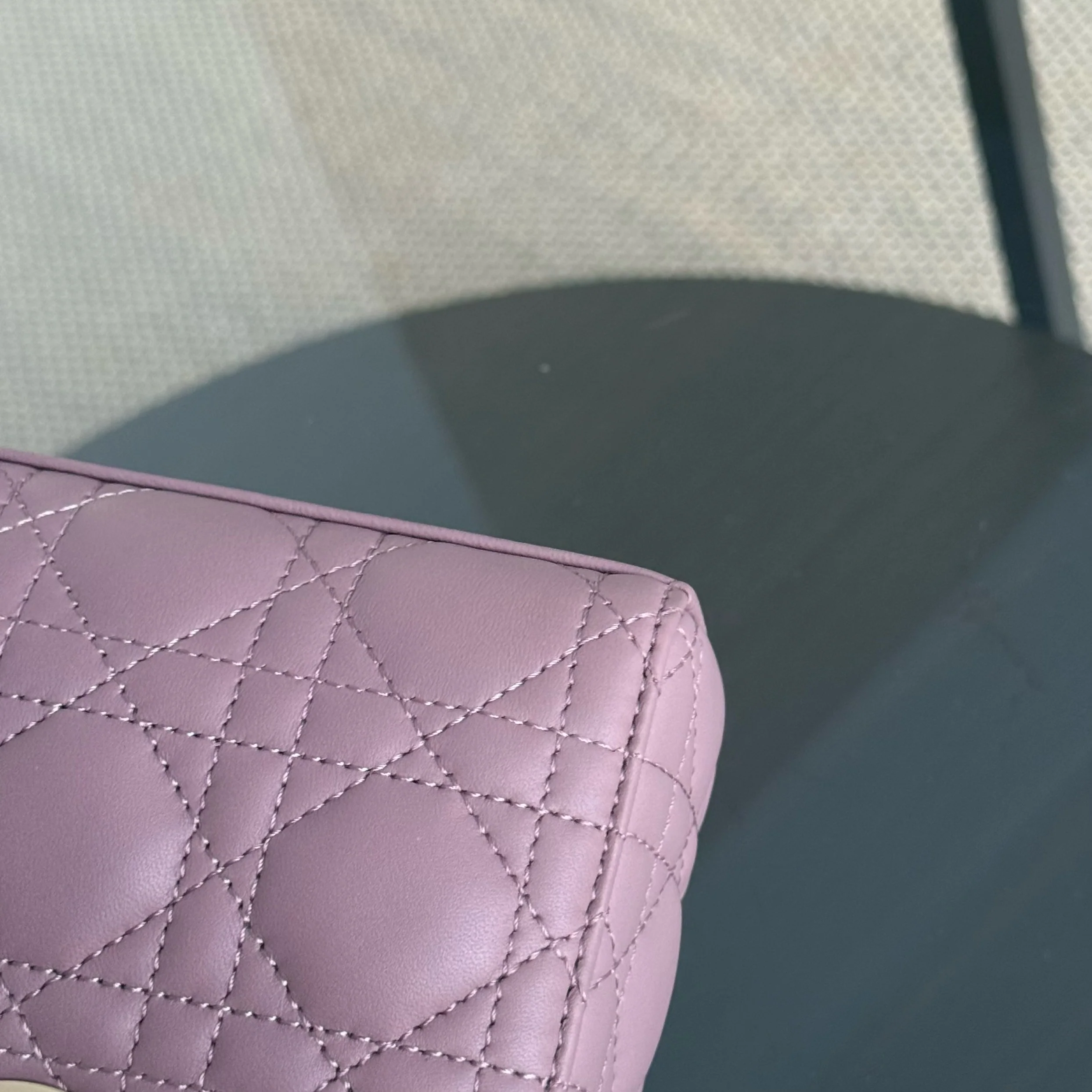 Dior D-Joy Small Lady - Cannage Lambskin Pink Gold Hardware