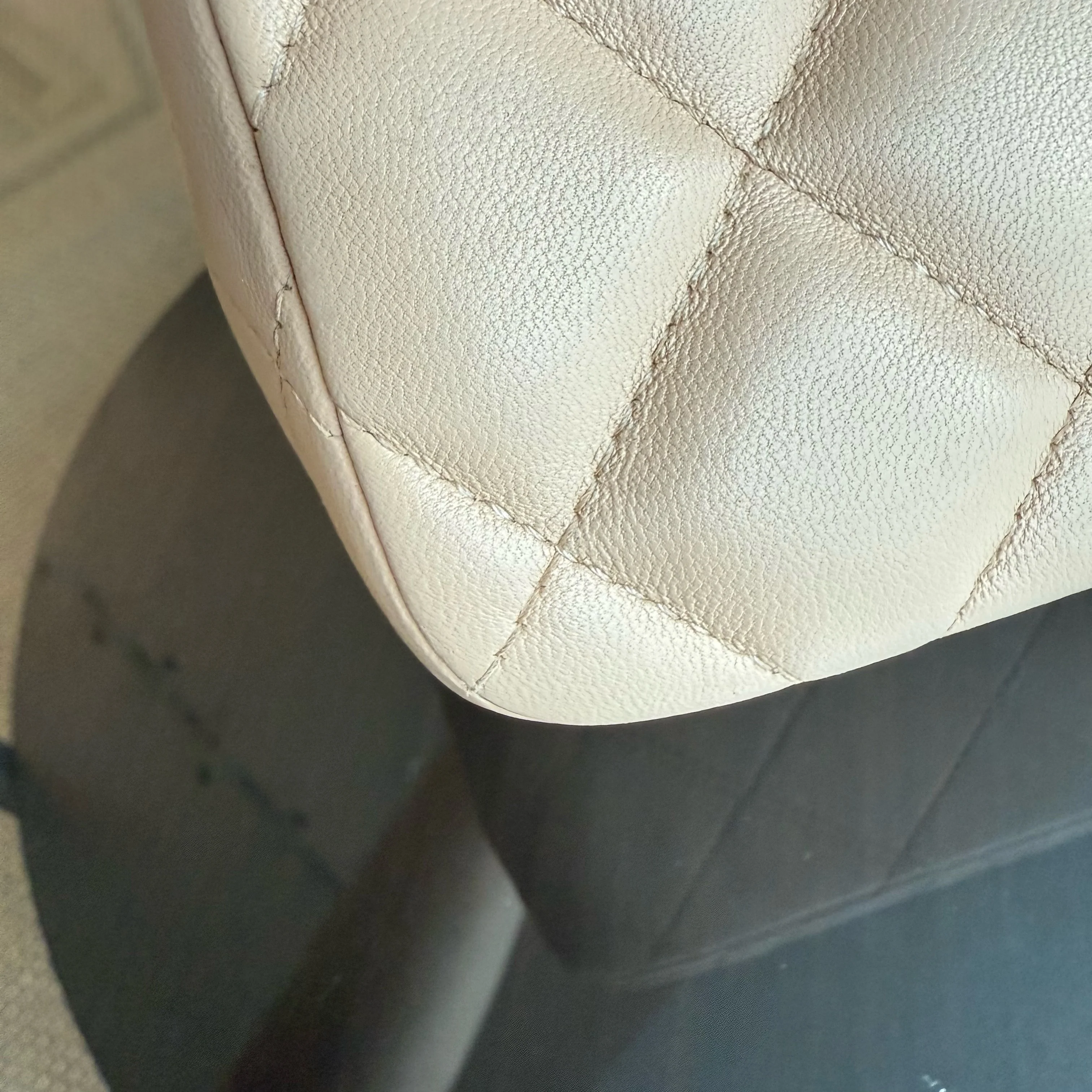 Chanel Classic Flap Jumbo - Double Flap 30CM Quilted Lambskin Beige Gold Hardware