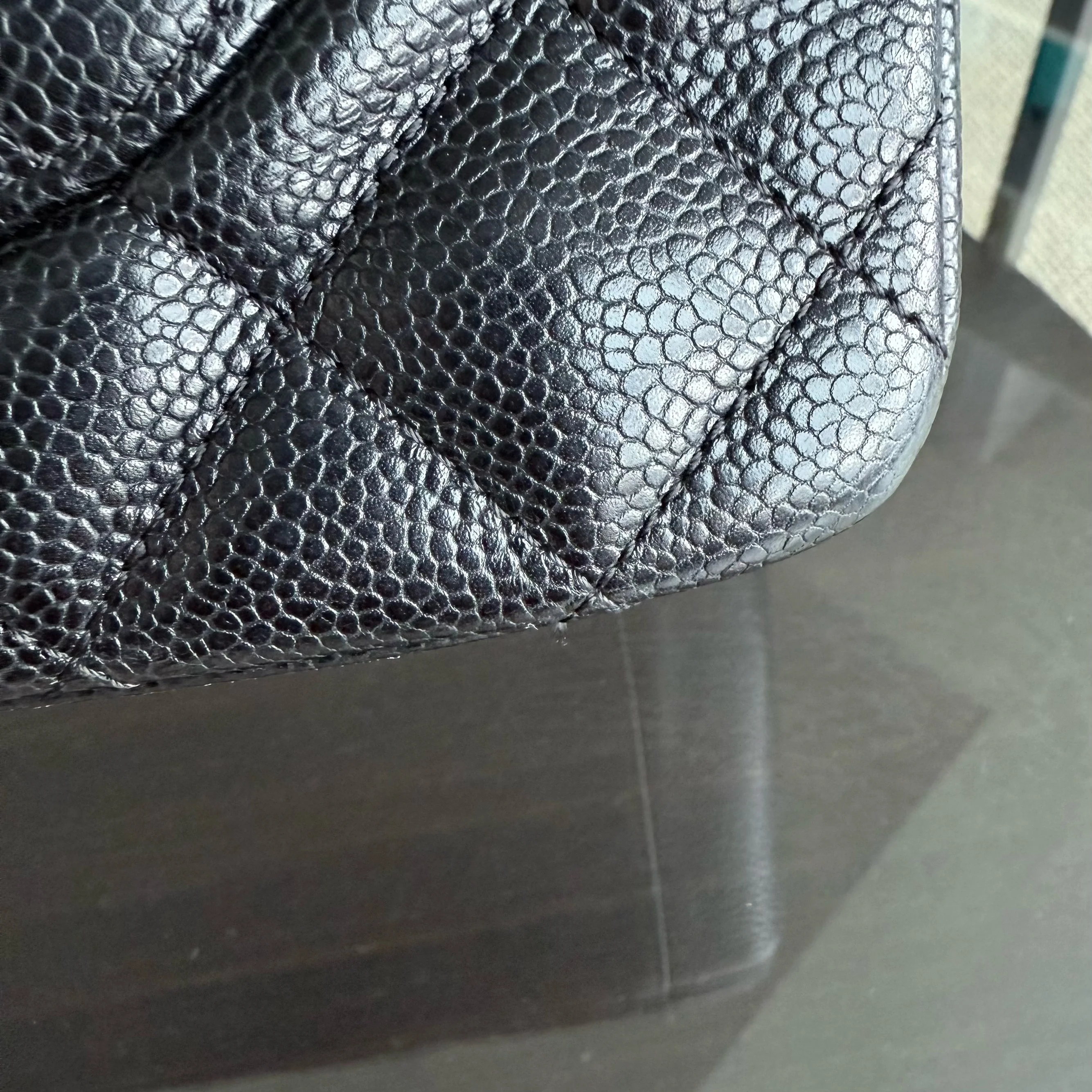 Chanel GST Grand Shopping Tote - Caviar Quilted Black Gold Hardware Series 11