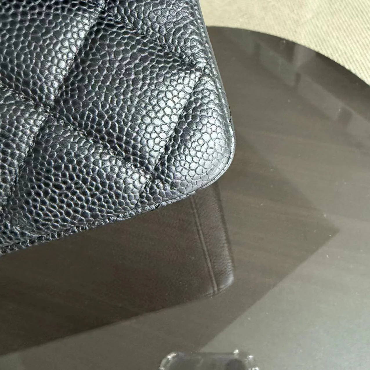 Chanel Classic Flap Maxi - Caviar Single Flap Quilted Black Gold Hardware Series 13