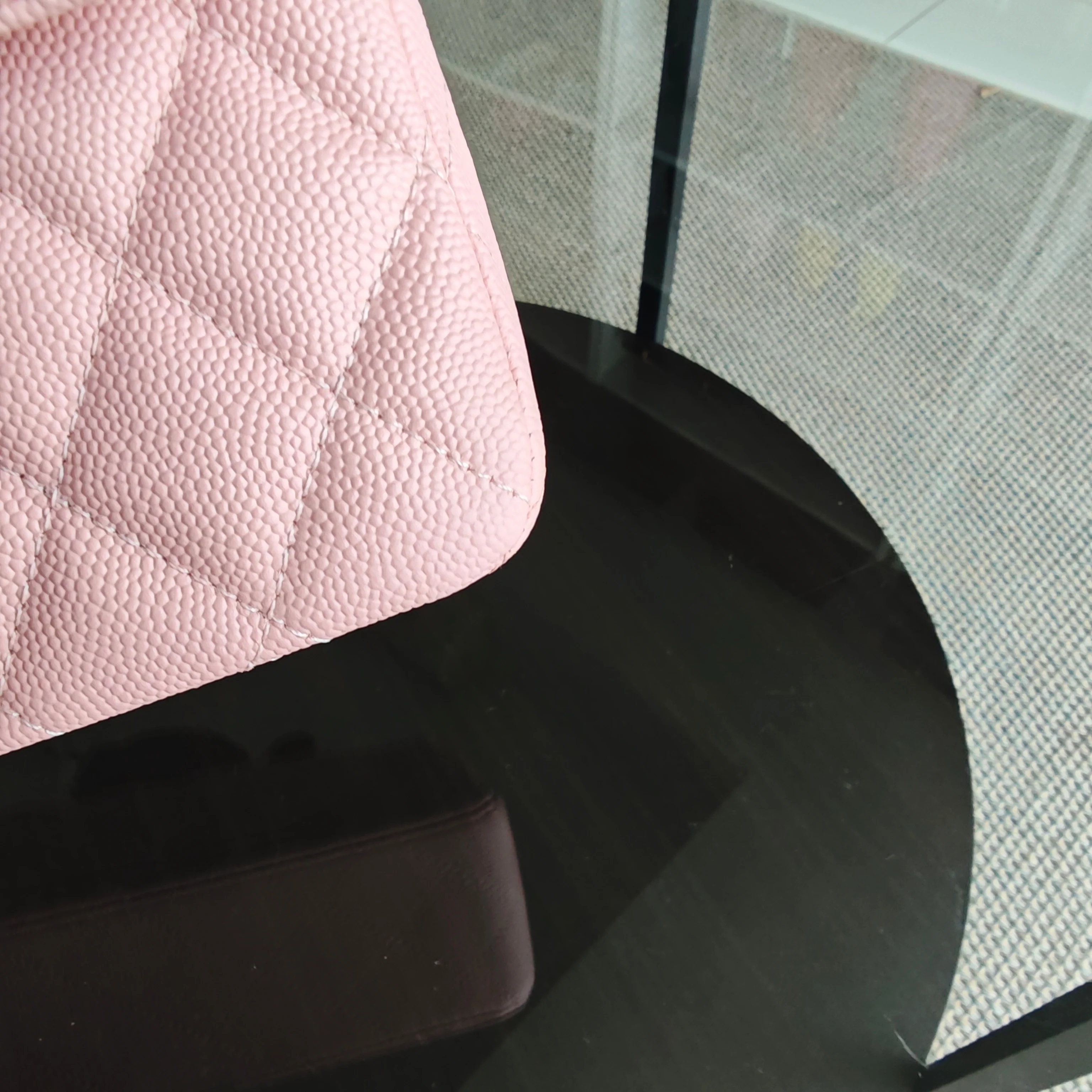 Chanel Classic Flap Small - Caviar 23CM Quilted Light Pink Gold Hardware Microchip