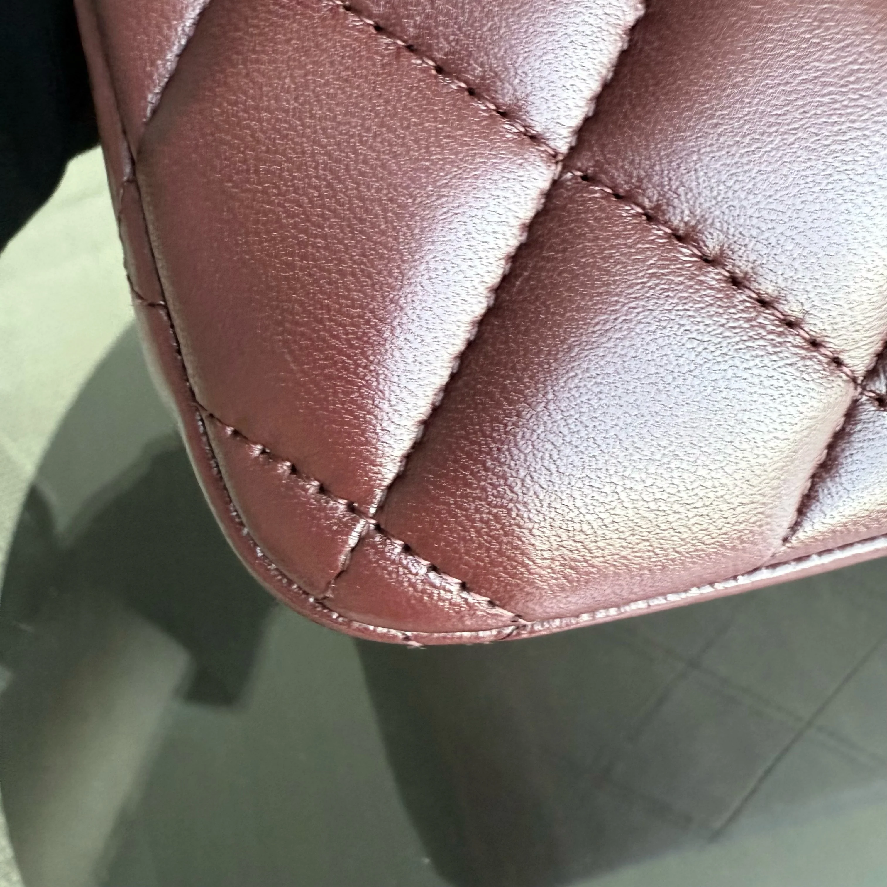 Chanel Classic Flap Jumbo - Double Flap 30CM Quilted Lambskin Burgundy Dark Red Gold Hardware Series 21