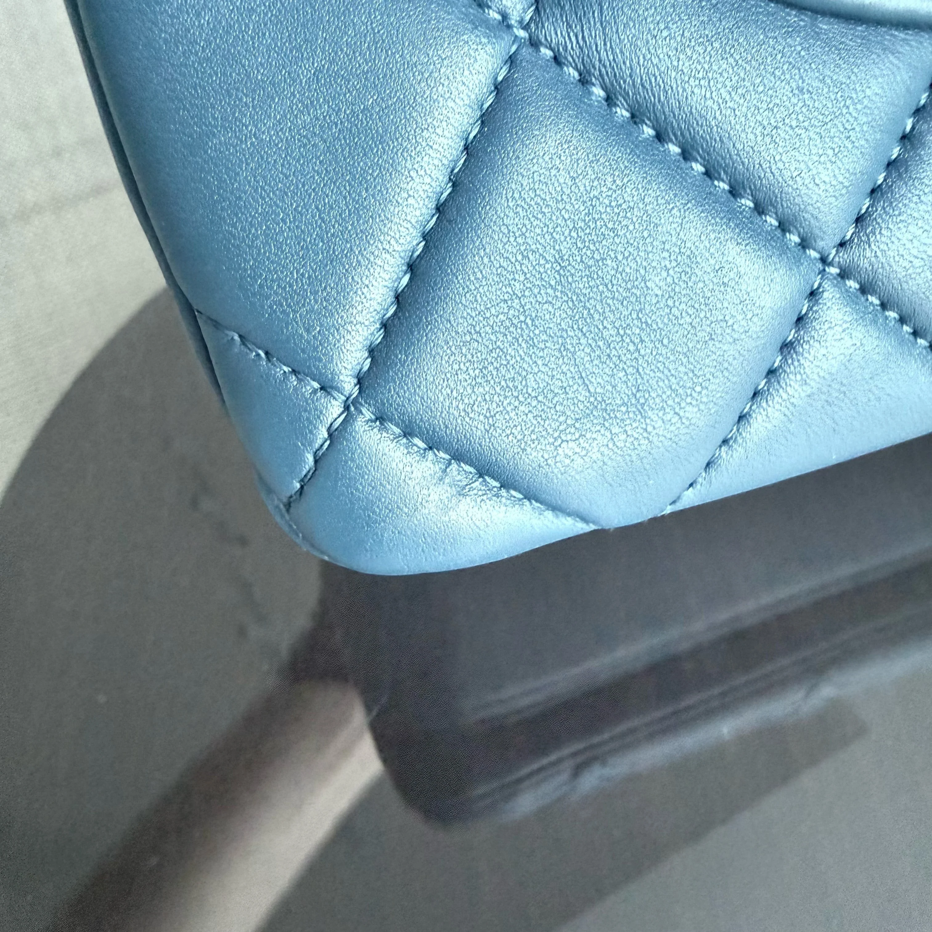 Chanel Trendy CC Small - Quilted Lambskin Blue Gold Hardware Series 23