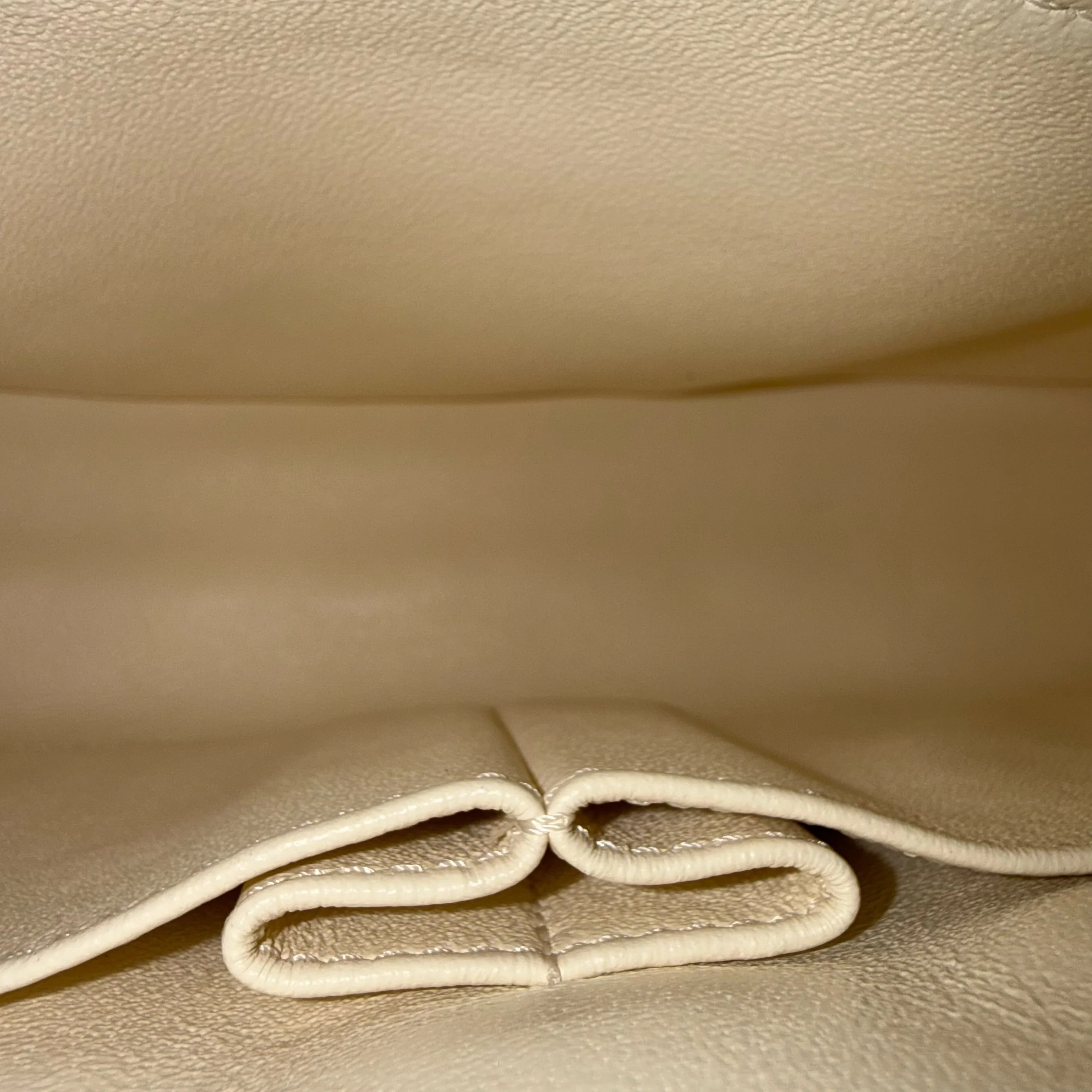 Chanel Coco Handle Medium - Caviar Quilted Lizard Handle White Gold Hardward 24