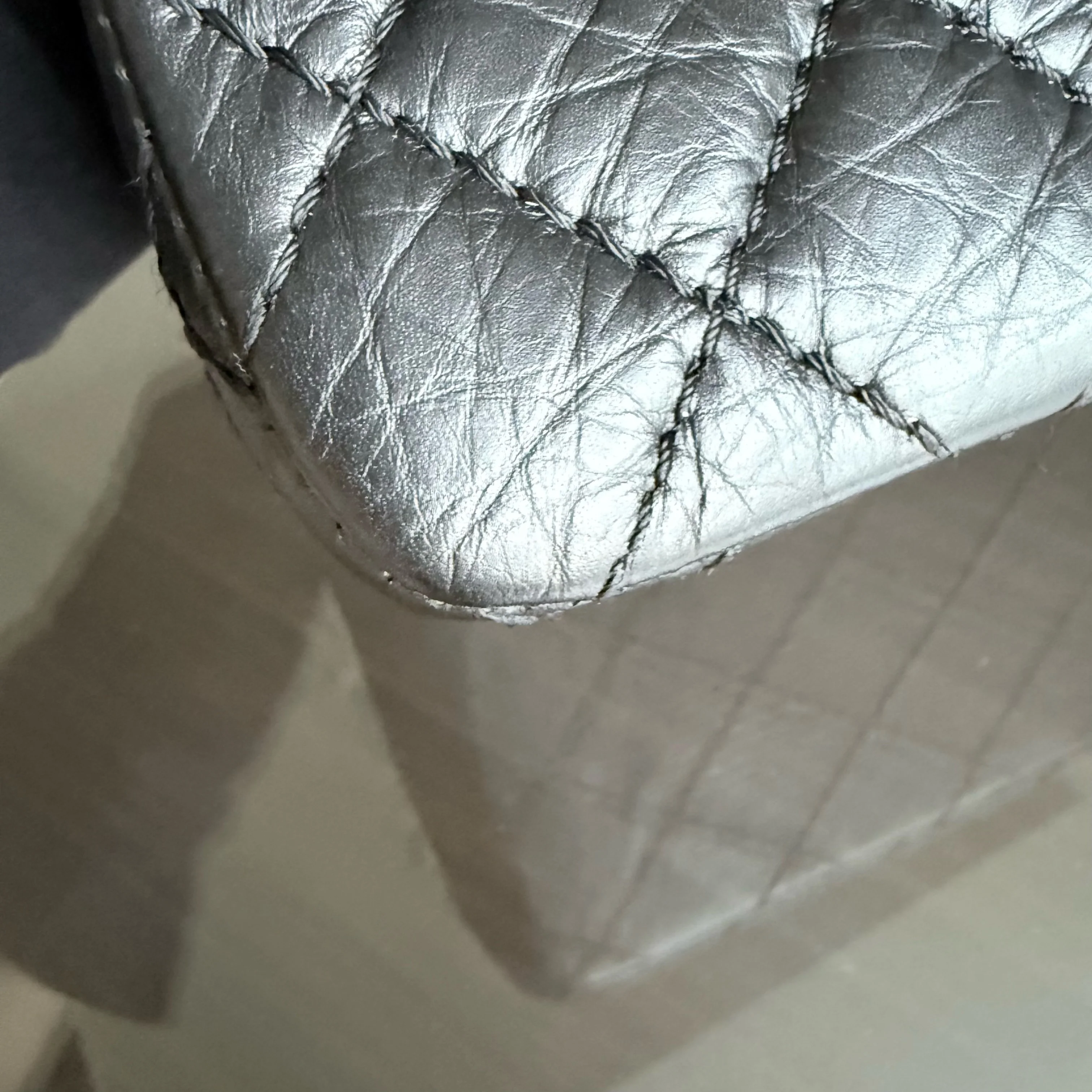 Chanel 2.55 Reissue 225 - Quilted Aged Calfskin Black Ruthenium Silver Hardware Series 18