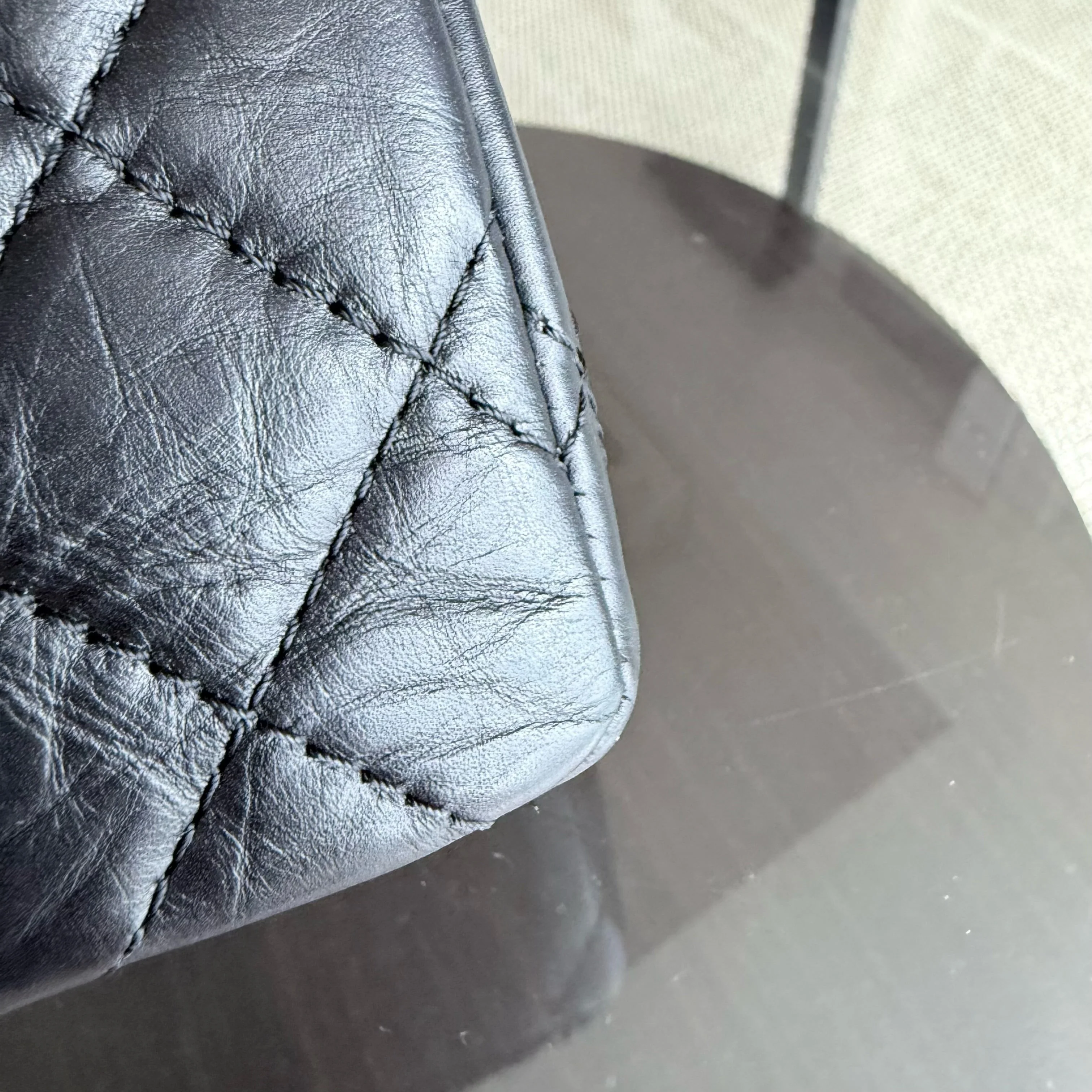 Chanel 2.55 Reissue 226 - Quilted Aged Calfskin Black Ruthenium Silver Hardware