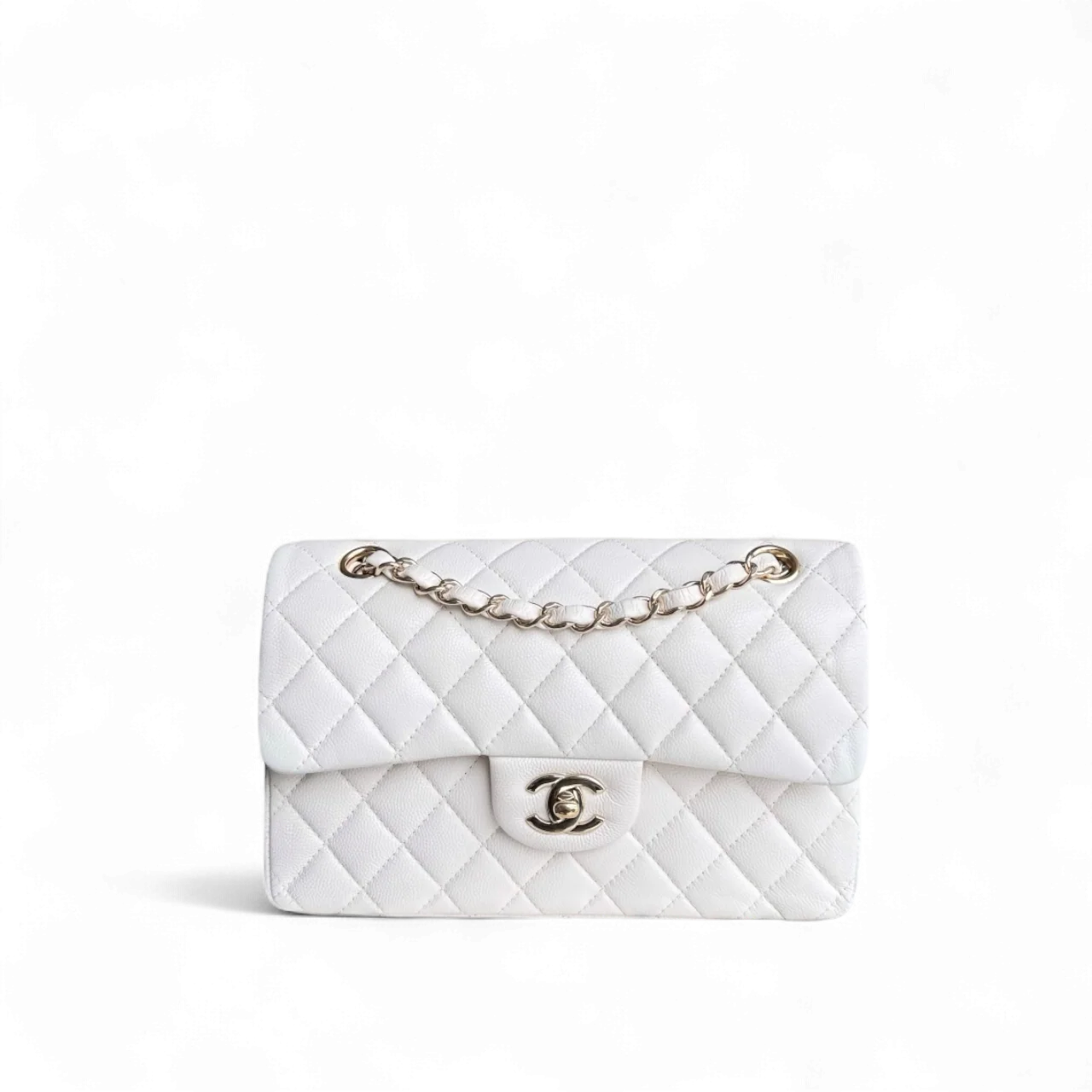 Chanel Classic Flap Small - 23CM Quilted Caviar Gold Hardware Series 31