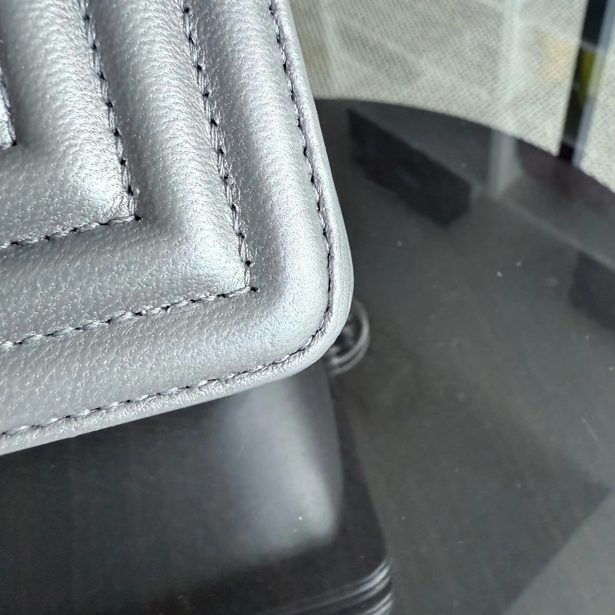 Chanel Boy Small - Stingray Gray Grey Ruthenium Silver Hardware Series 20