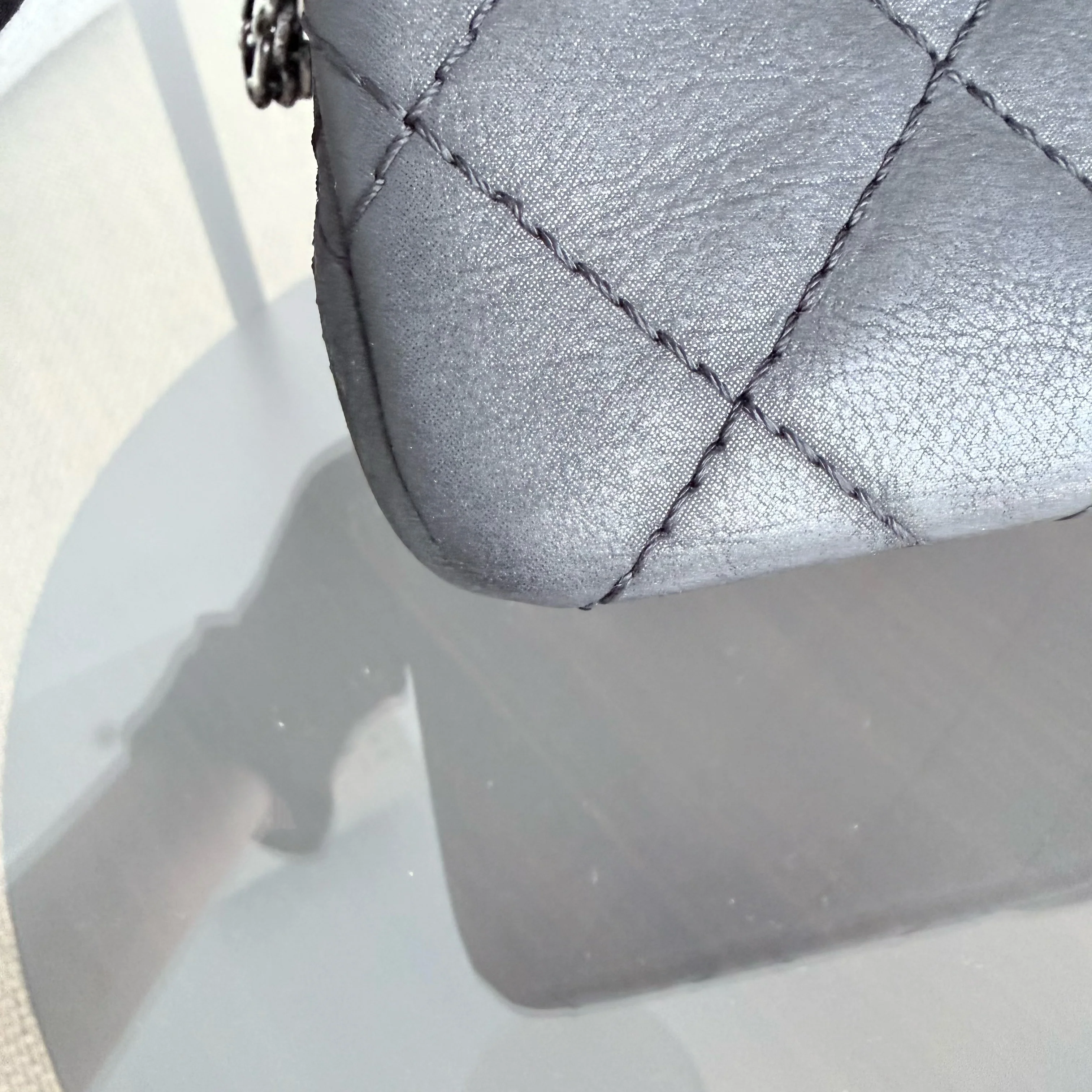 Chanel 2.55 Reissue 227 Large - Cannage Calfskin Black Ruthenium Silver Hardware Series 14