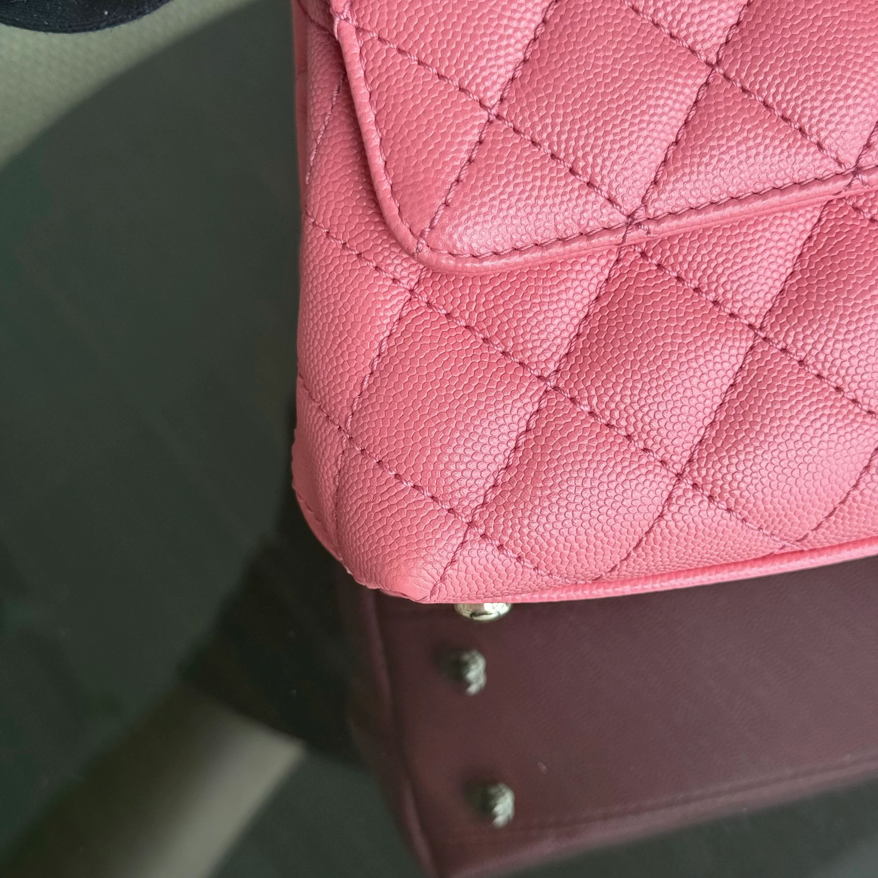 Chanel Coco Handle Small Microchip - Caviar Quilted Pink Gold Hardware