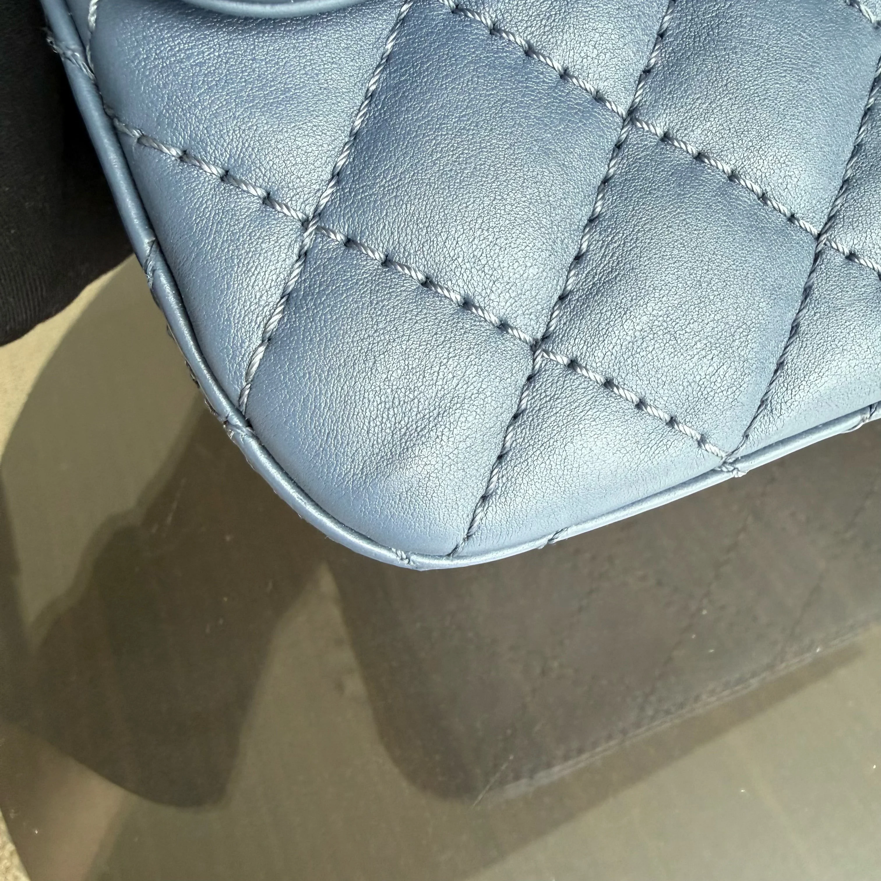 Chanel 2.55 Reissue 225 - 24CM Caviar Quilted Blue Gold Hardware Series 23