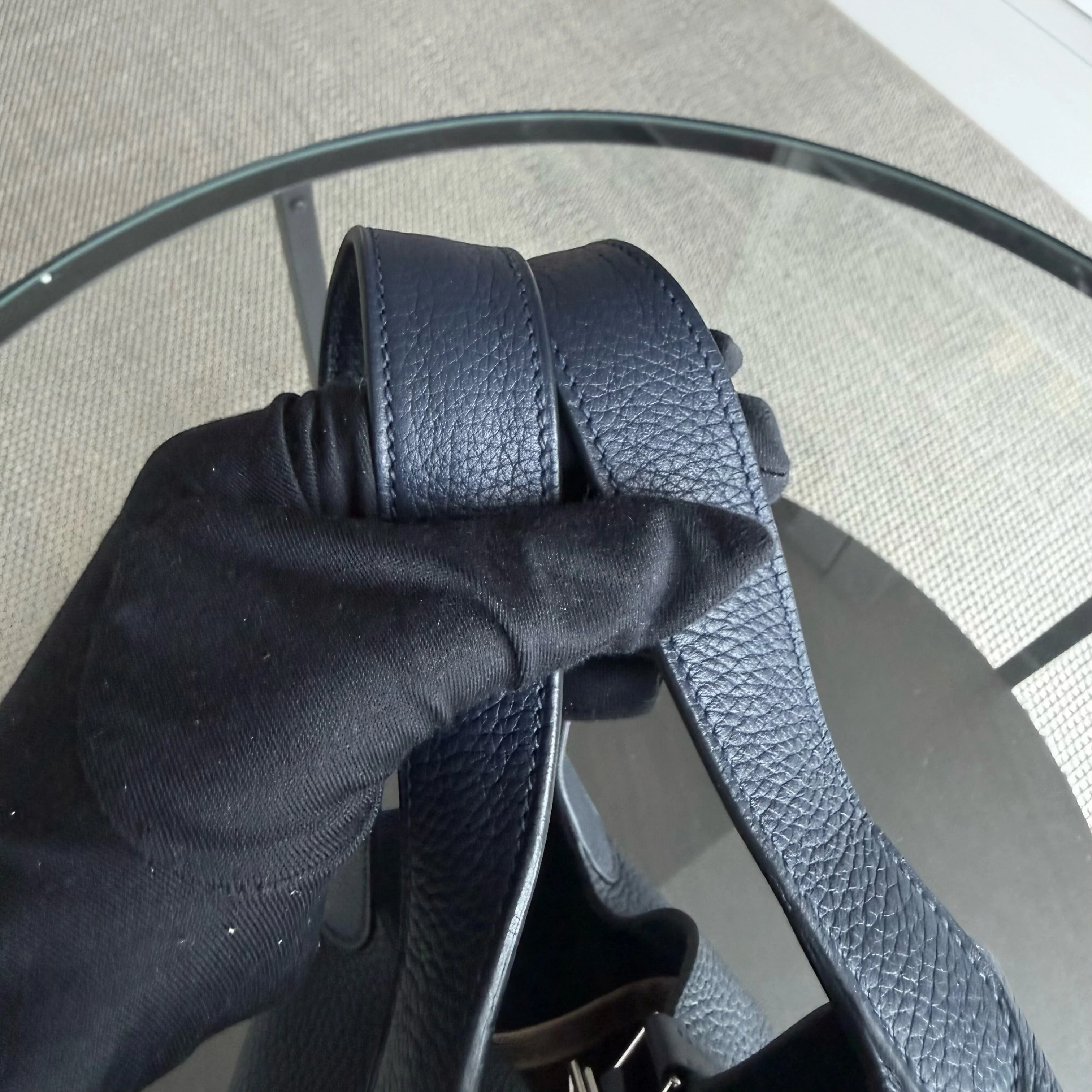 Hermes Picotin 22 - Midnight Blue Clemence Leather Silver Hardware Stamp X