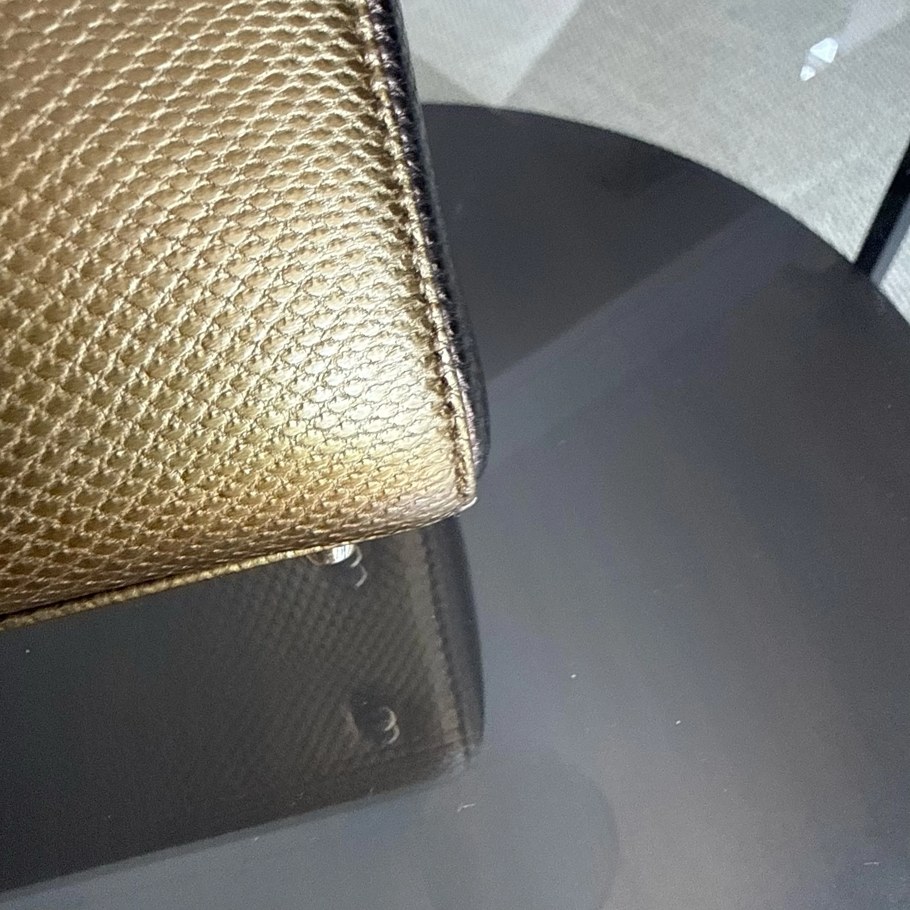 Dior Lady Mini - Exotic Lizard Two Tone Gold Hardware