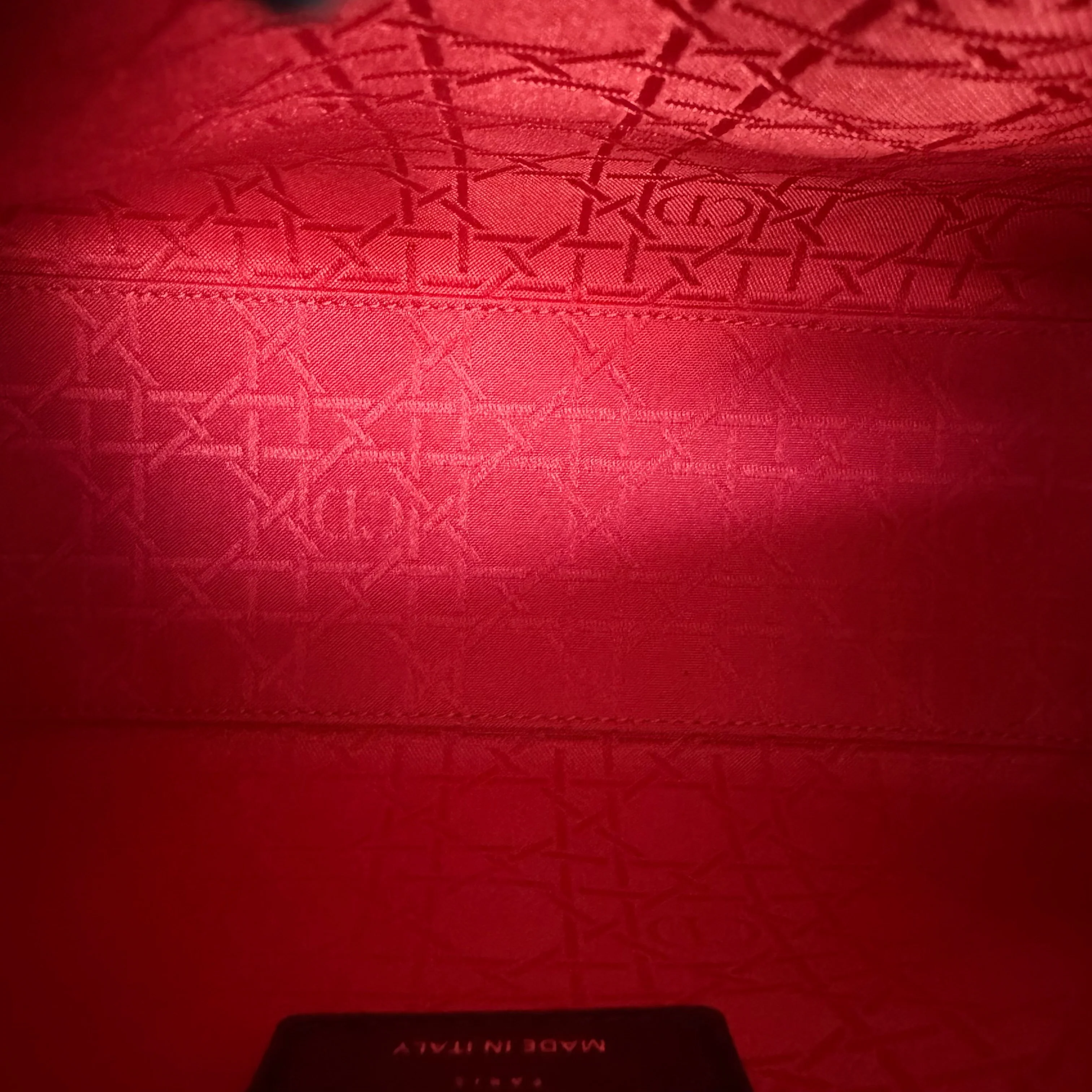 Dior Lady Medium - Cannage Lambskin Black Gold Hardware Adjustable Strap