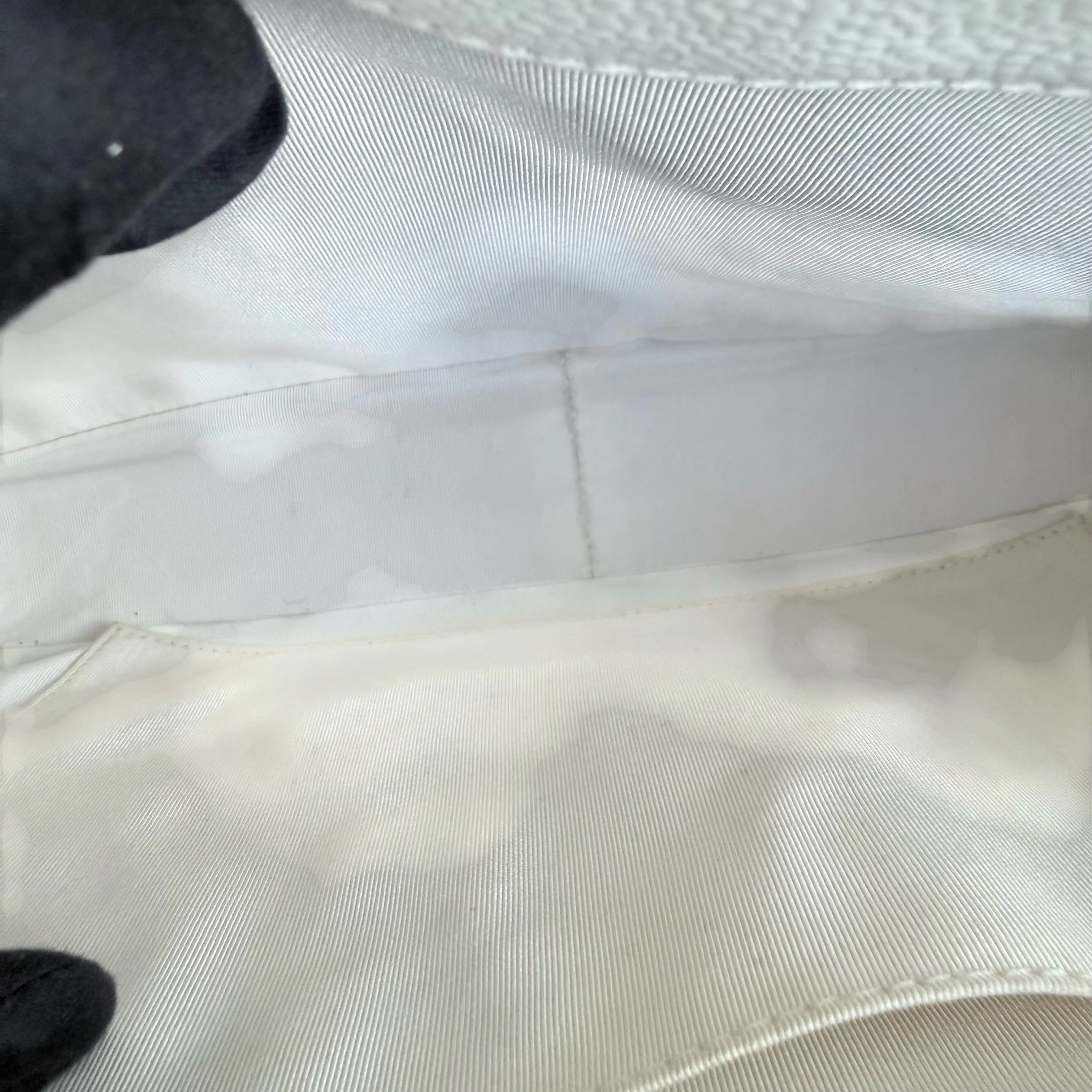 Chanel GST Grand Shopping Tote - Caviar Quilted White Silver Hardware