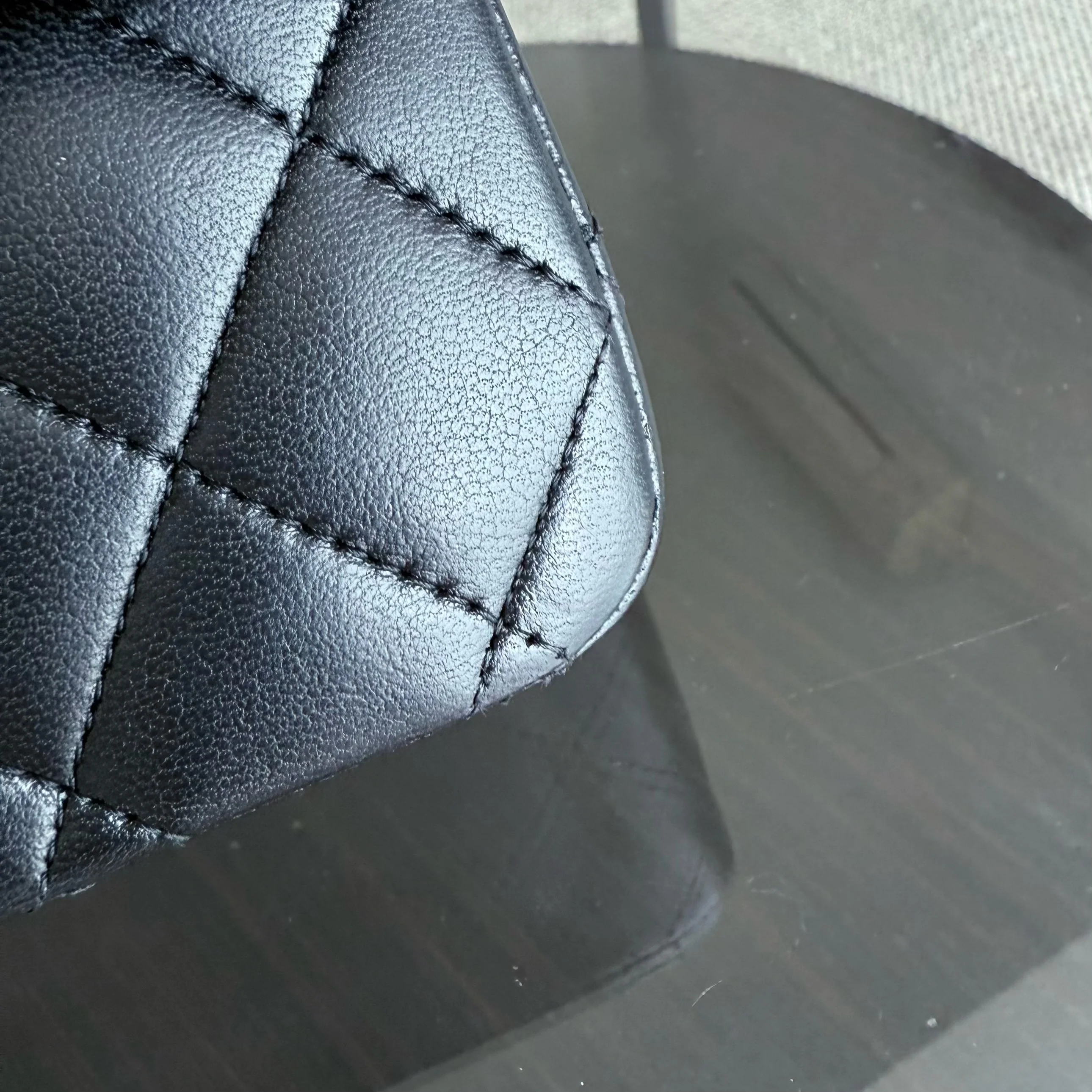 Chanel Classic Flap Medium - 25CM Quilted Lambskin Black Gold Hardware