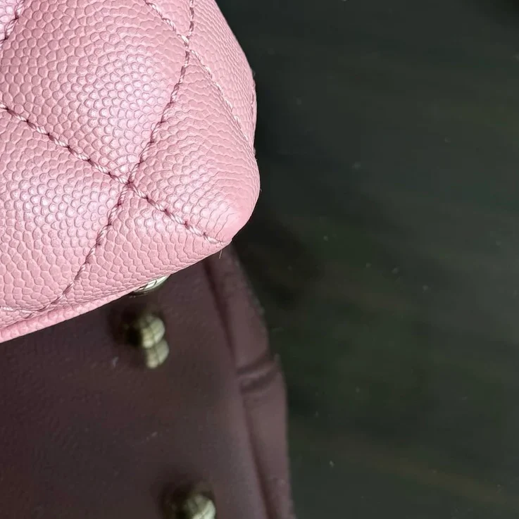 Chanel Coco Handle Small - Caviar Quilted Pink Gold Hardware Series 27