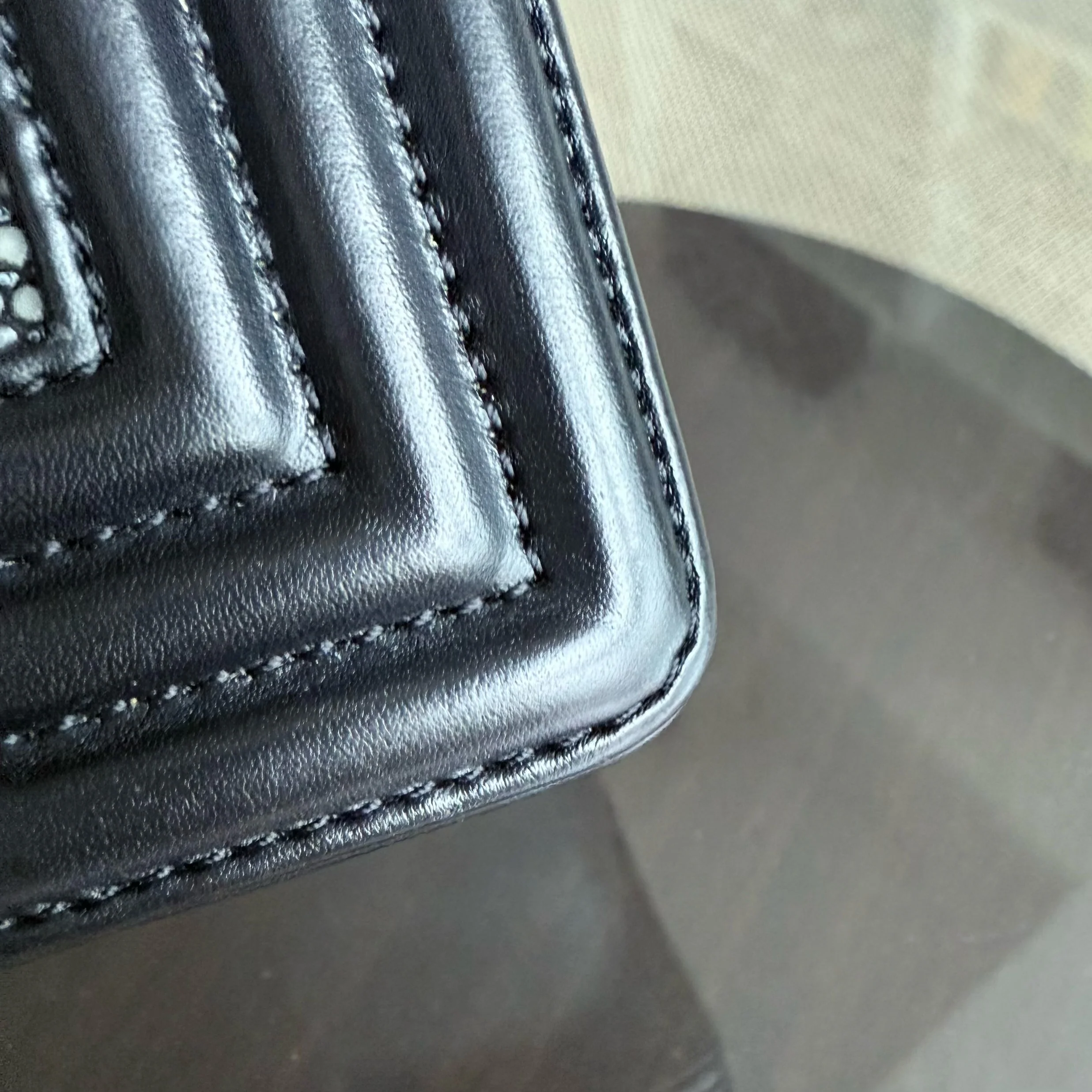 Chanel Boy Small - Small Galuchat Stingray Black Ruthenium Silver Hardware Series 18